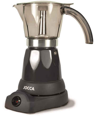 Jocca Espressomaschine elektrische Espresso Kaffeemaschine, bis zu 6 Tassen, 480 Watt