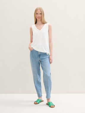 TOM TAILOR T-Shirt Top mit Lochmuster