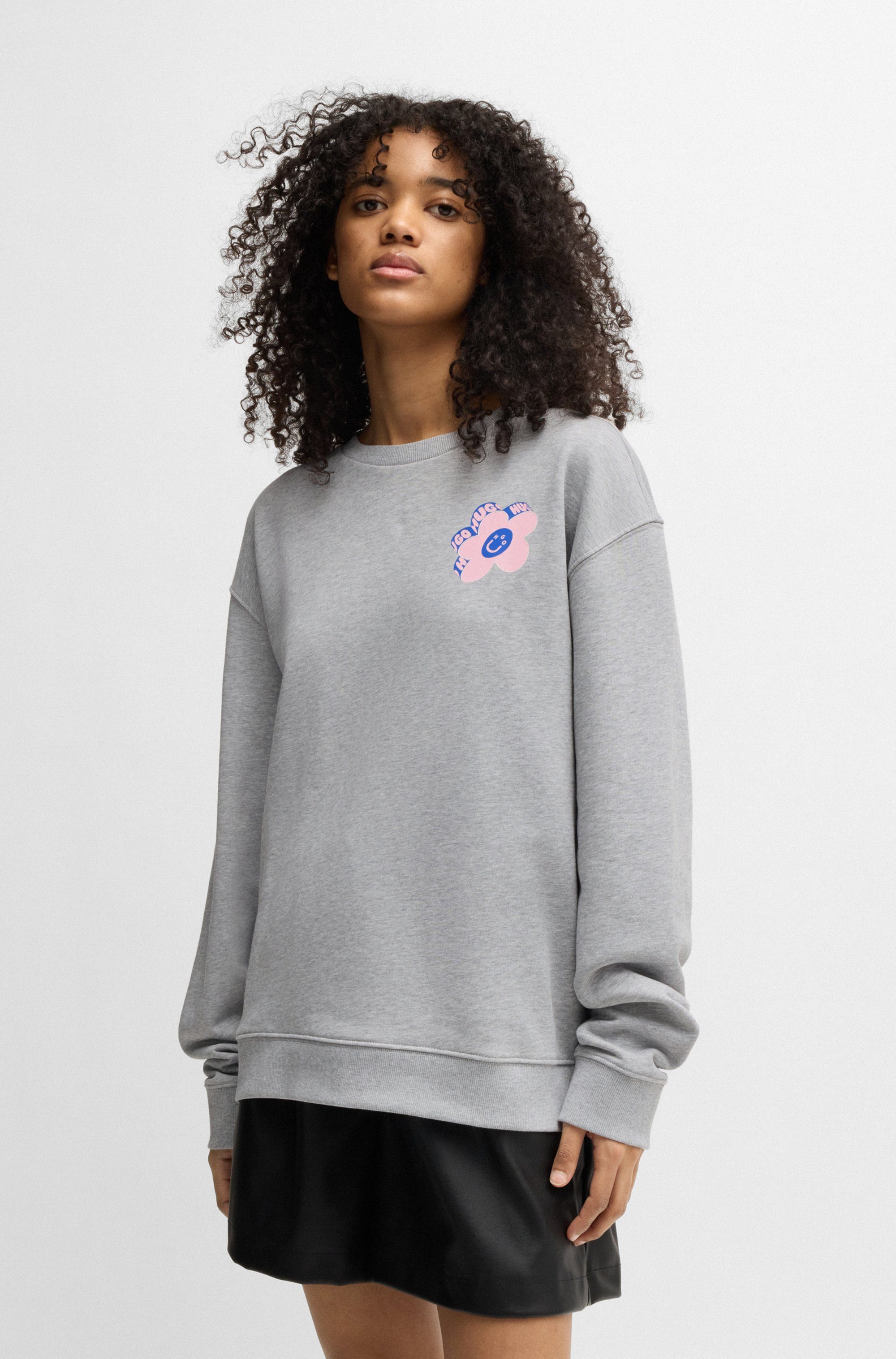 HUGO Blue Sweatshirt Oversized Crew mit günstig online kaufen