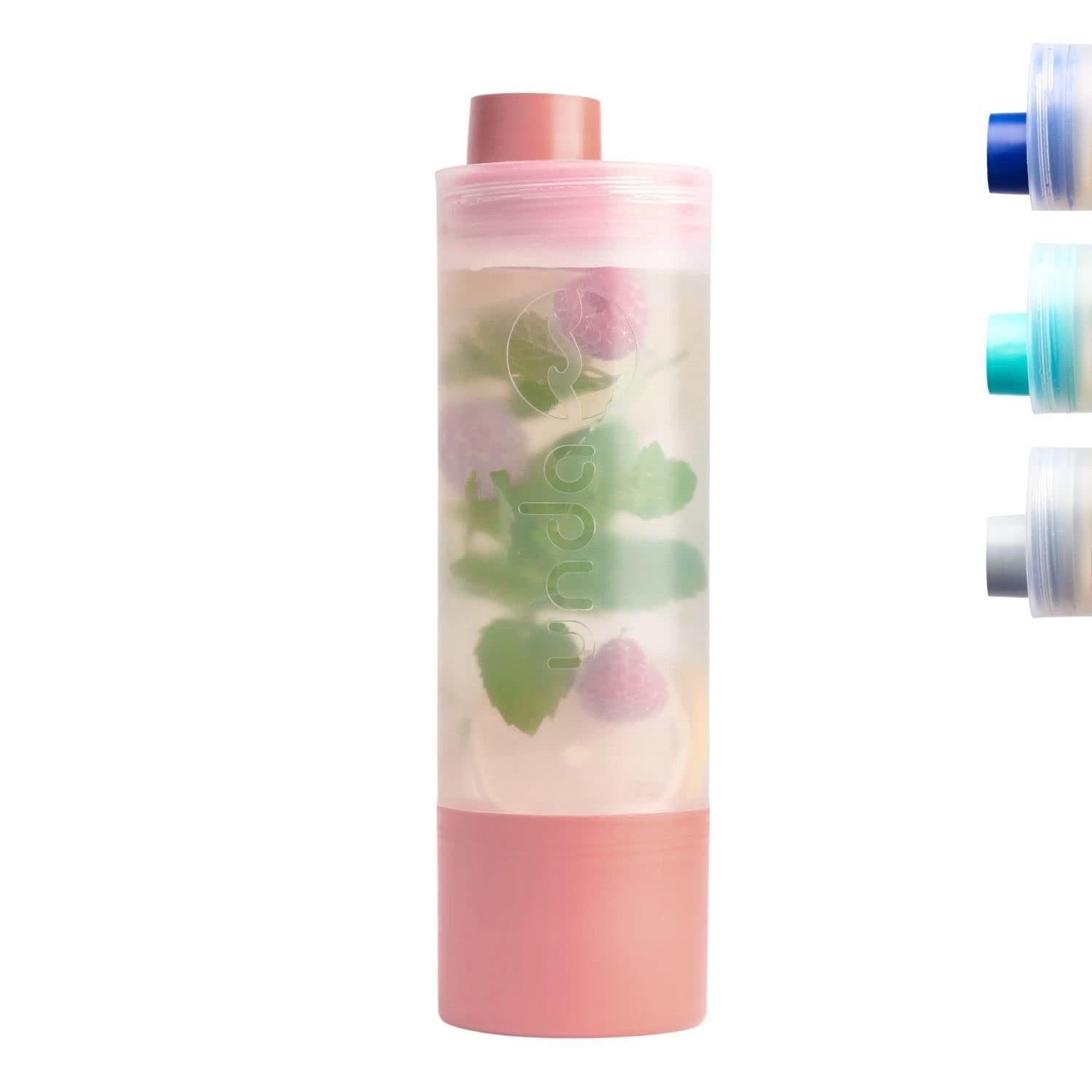 UNDA Trinkflasche All In One Multifunktionsflasche: Trinkflasche mit großem Becher, 550 ml - 3 Funktionen in einer Flasche, BPA-frei
