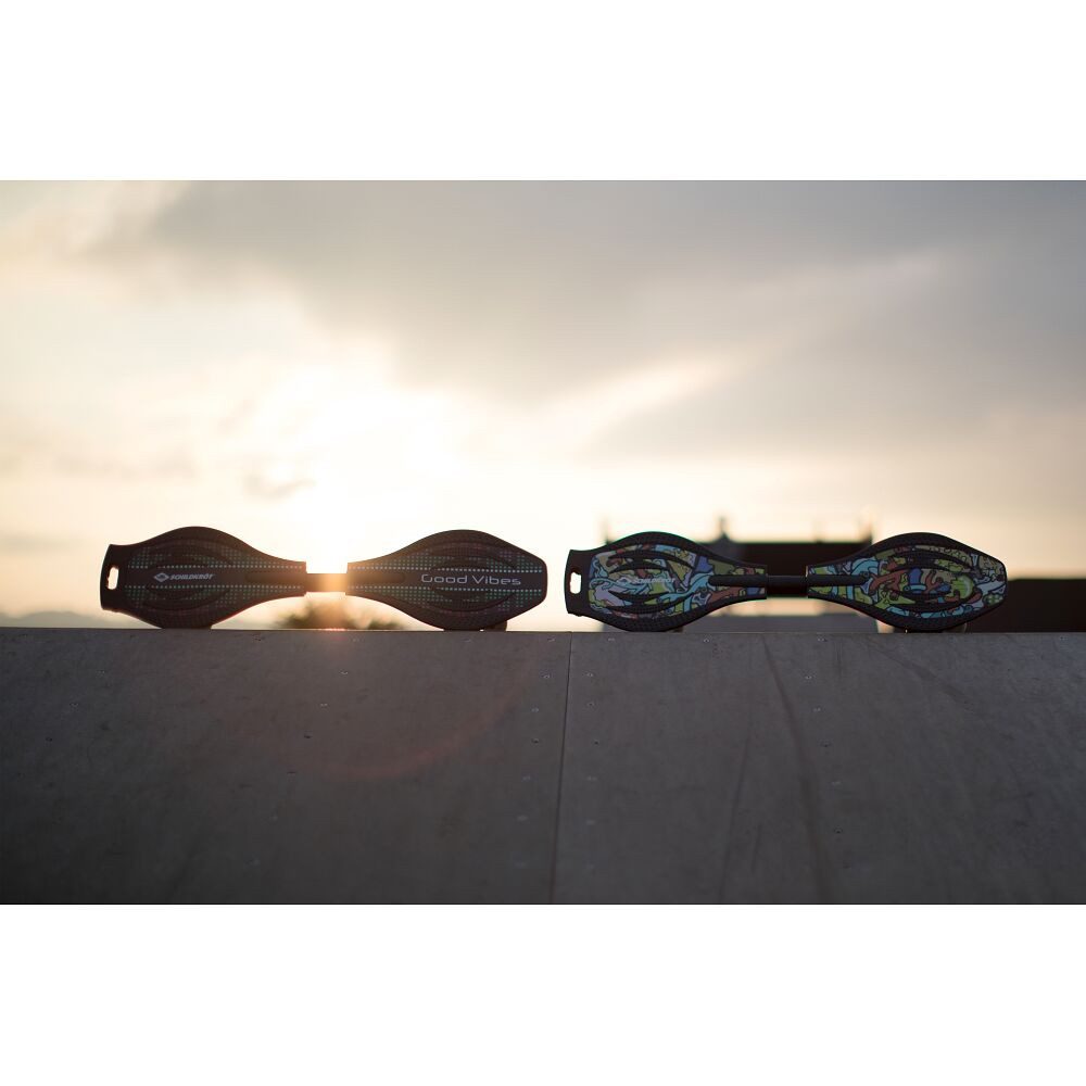 Schildkröt Skateboard Waveboard Good Vibes, Ideal für Kinder ab 8 Jahren