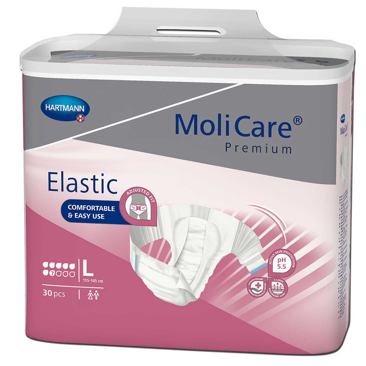 Molicare Inkontinenz-Einlage HARTMANN MoliCare Premium Elastic 7 Tropfen Gr. L 3x30 Stück