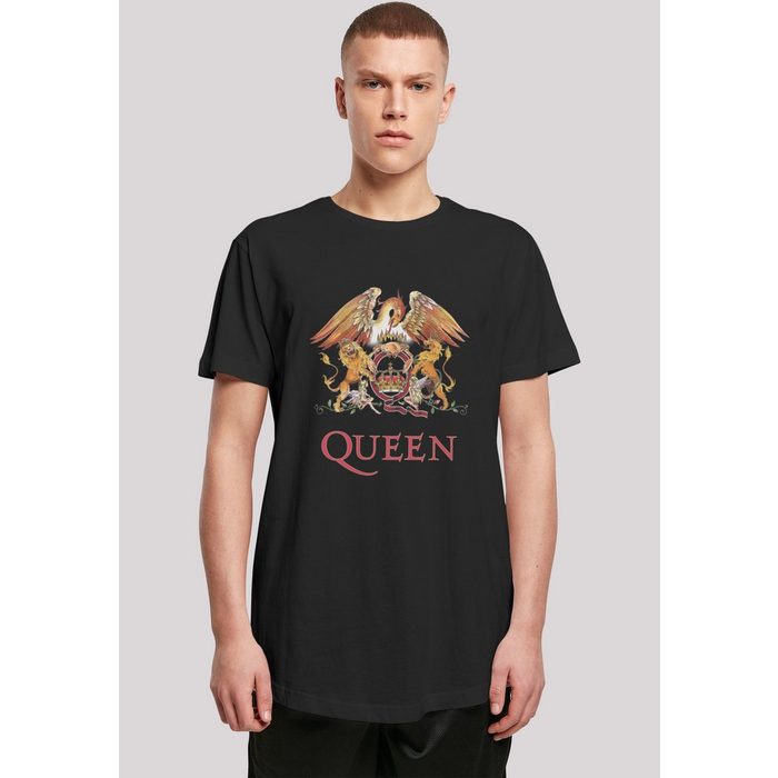 F4NT4STIC T-Shirt Queen Rockband Classic Crest Black