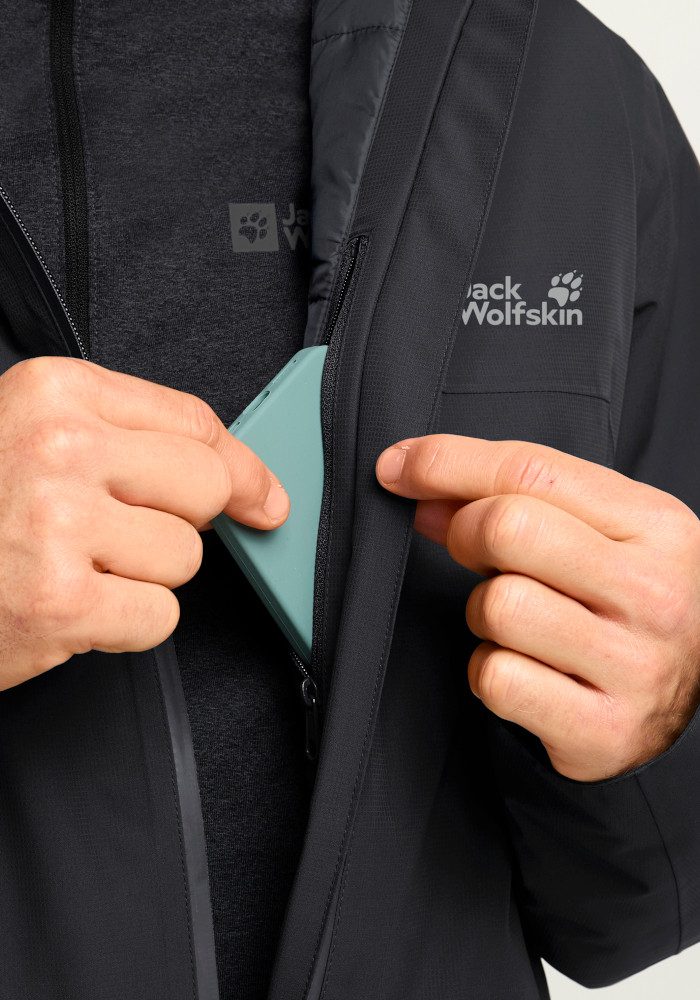 Jack Wolfskin Winterjacke WISPER INS JKT M Schlichte Isolationsjacke mit Wetterschutz. – Bild 4 von 5