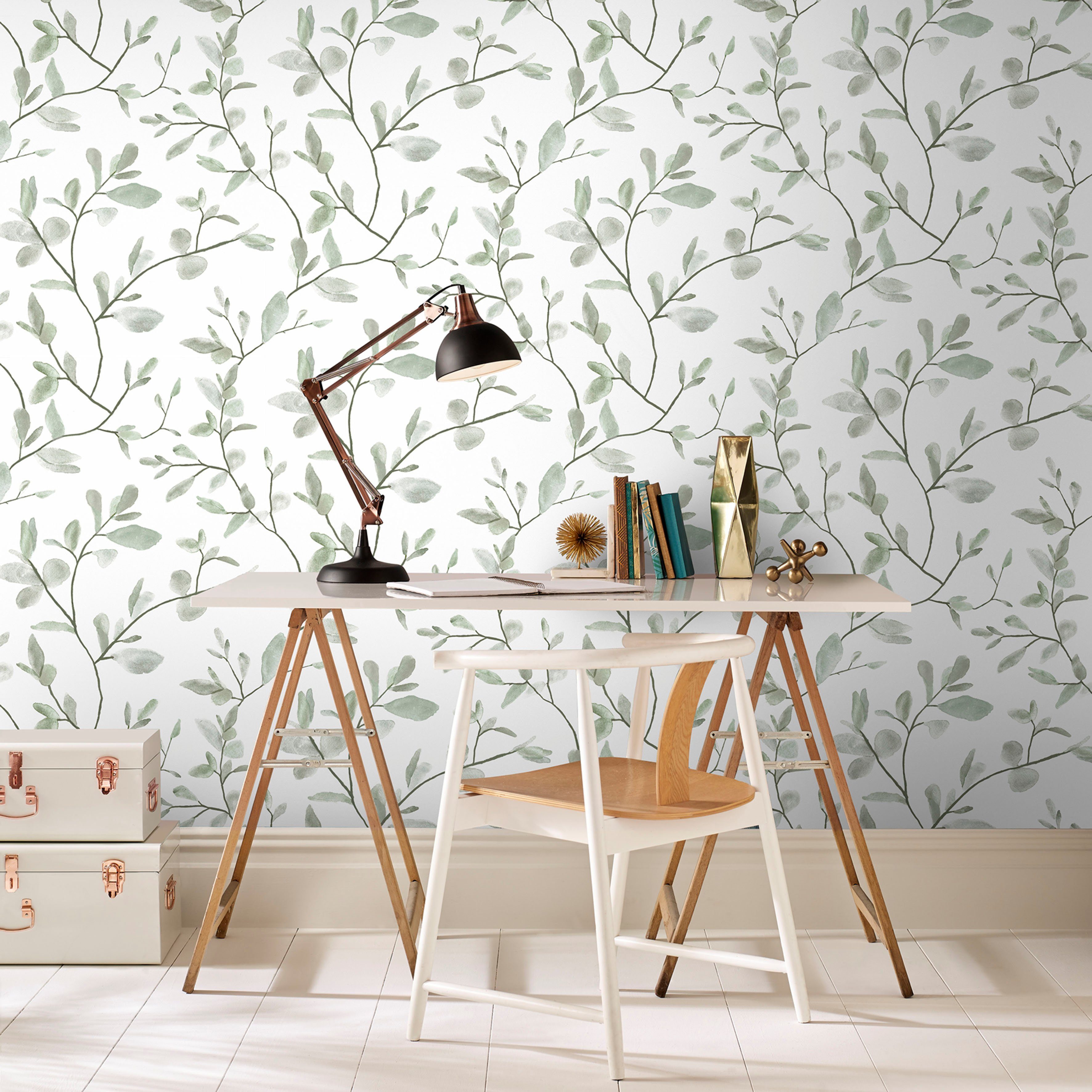 Superfresco Easy Vliestapete Superfresco Easy Vliestapete Eugenie Grun, auf günstig online kaufen