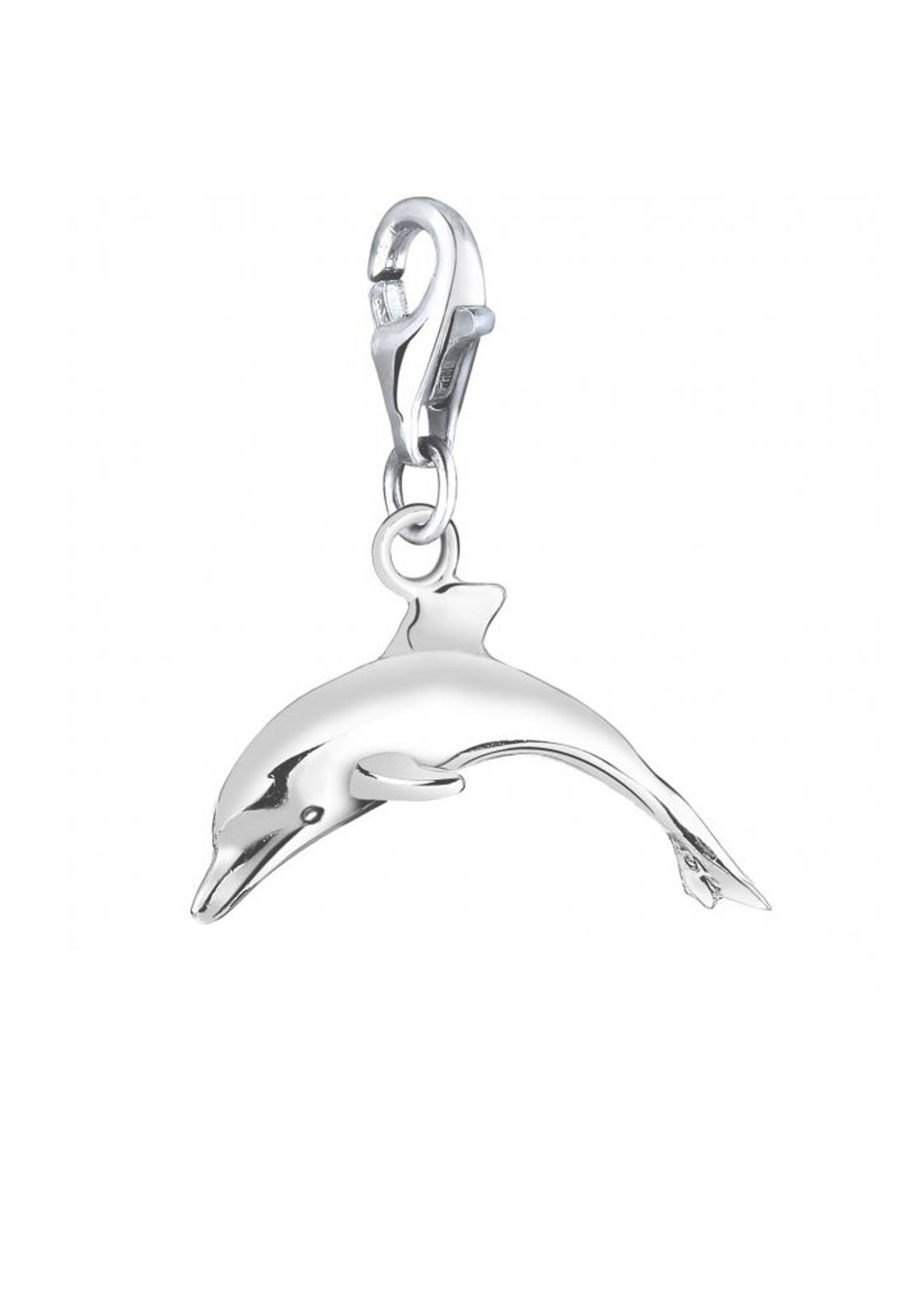 Nenalina Charm-Einhänger Charm Delfin Tier Anhänger 925 Silber