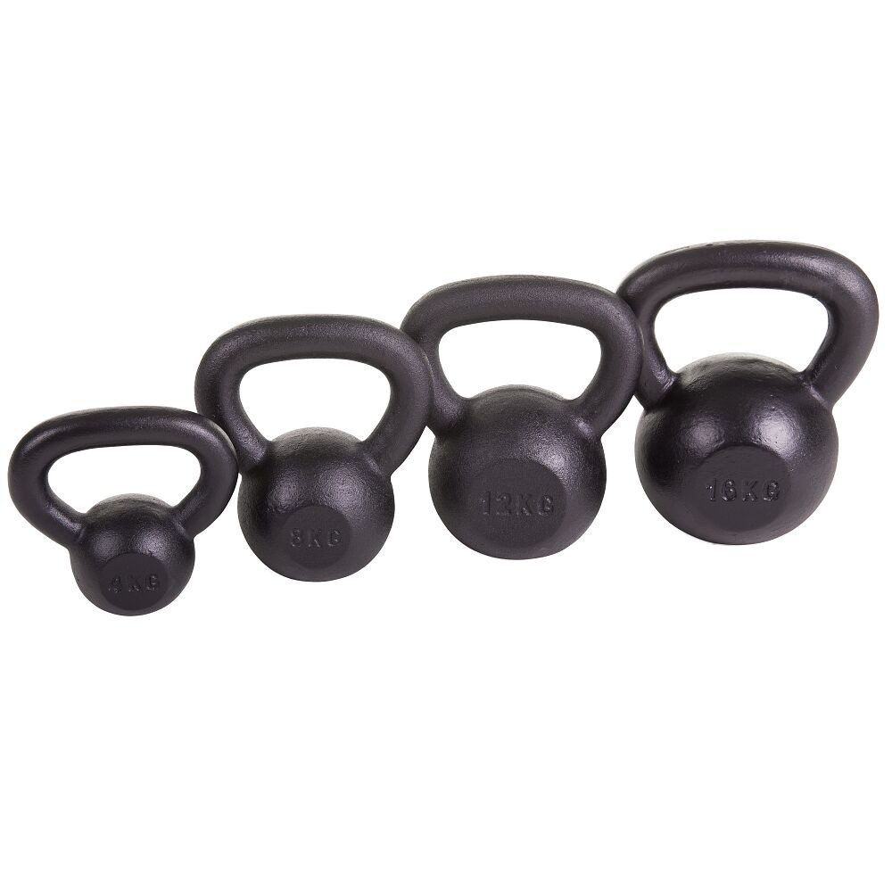 Sport-Thieme Kettlebell Kettlebell-Set Pulverbeschichtet, Kraft-, Flexibilitäts- und Cardiotraining in einem