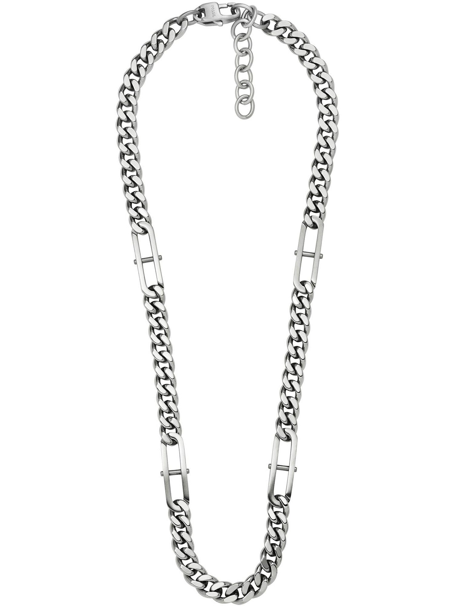 Collier Fossil Herren-Kette Edelstahl