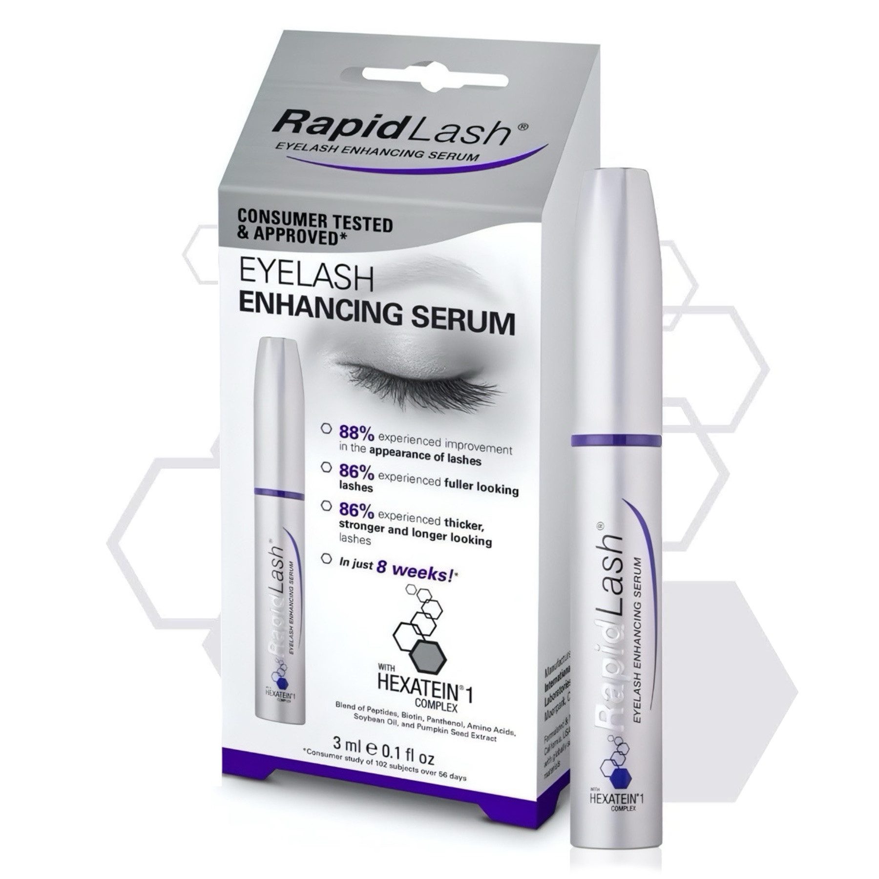 P-Beauty Cosmetic Accessories Wimpernserum Rapid/Lash Eyelash Serum zur Wimpernverlängerung 3ml, 1-tlg., Wimpernserum, Wimpernpflege, Rapid Serum