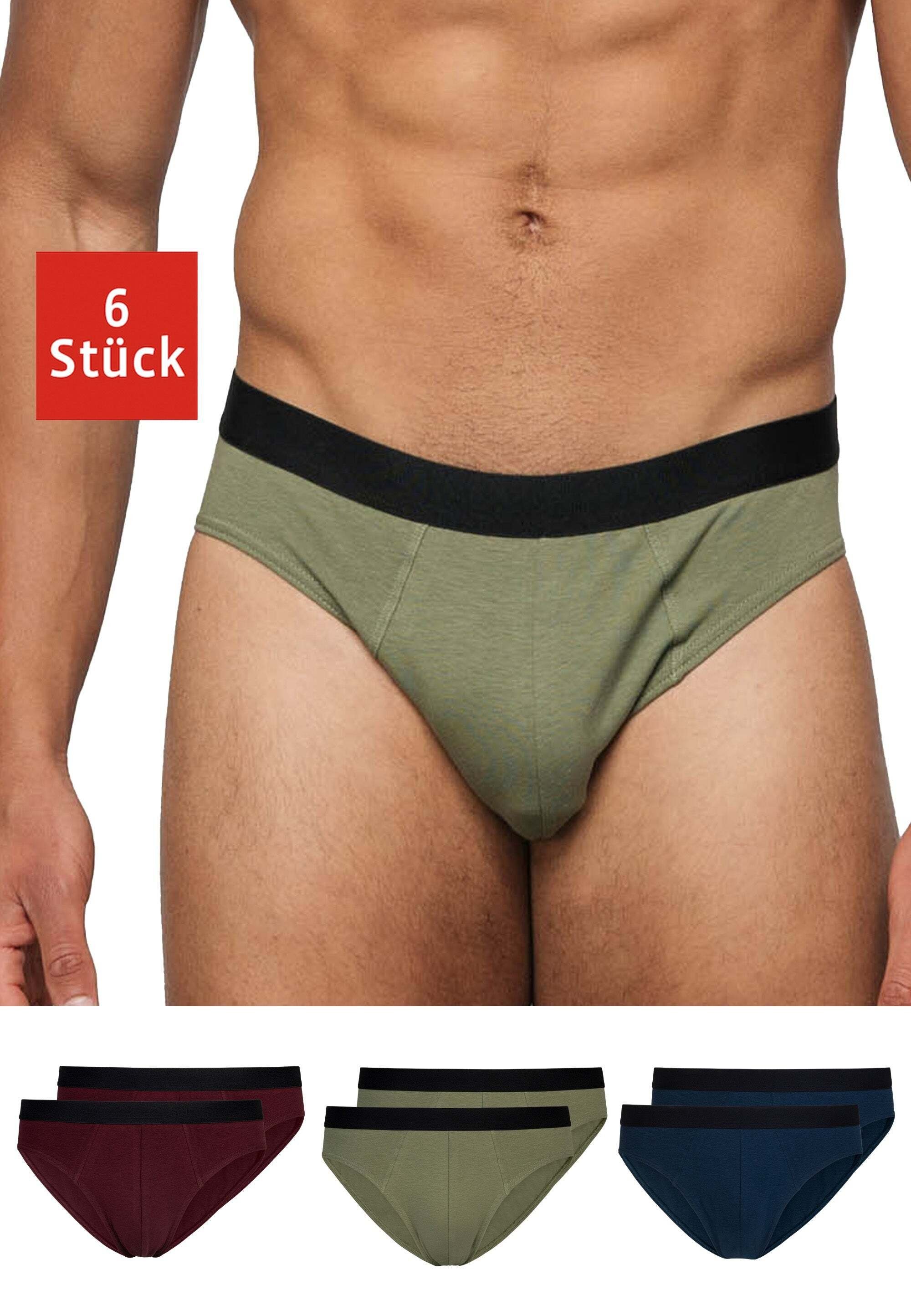 SNOCKS Slip Herrenslips Kurze Enge Männer Unterhosen (6-St) aus Bio-Baumwol günstig online kaufen
