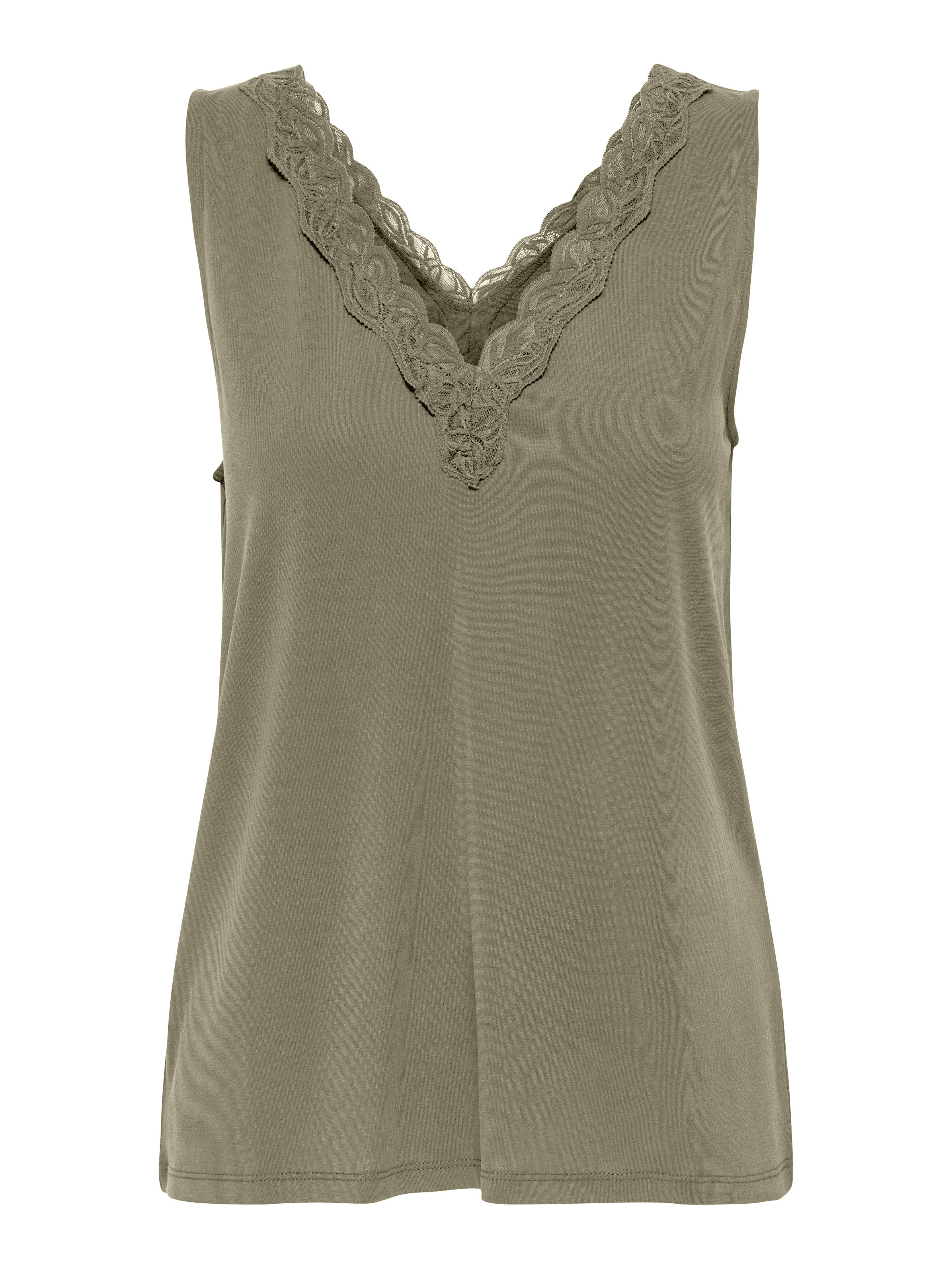 ONLY Spitzentop ONLFREE LIFE S/L V-NECK LACE MIX TOP JRS günstig online kaufen