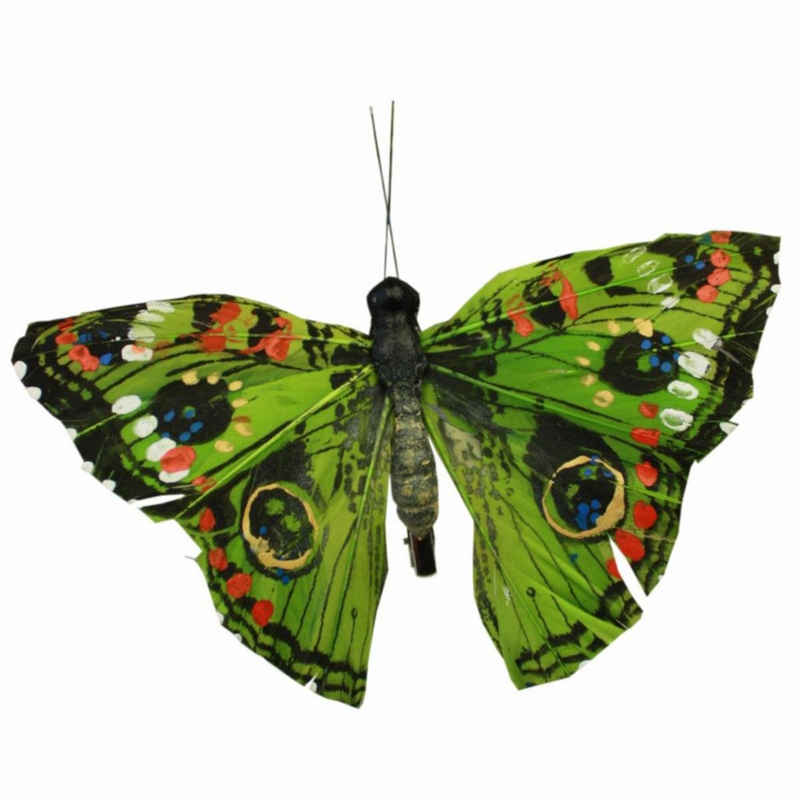 440s Dekoobjekt 440s Schmetterling am Clip Artpaint XL in grün (Stück, 1 St)