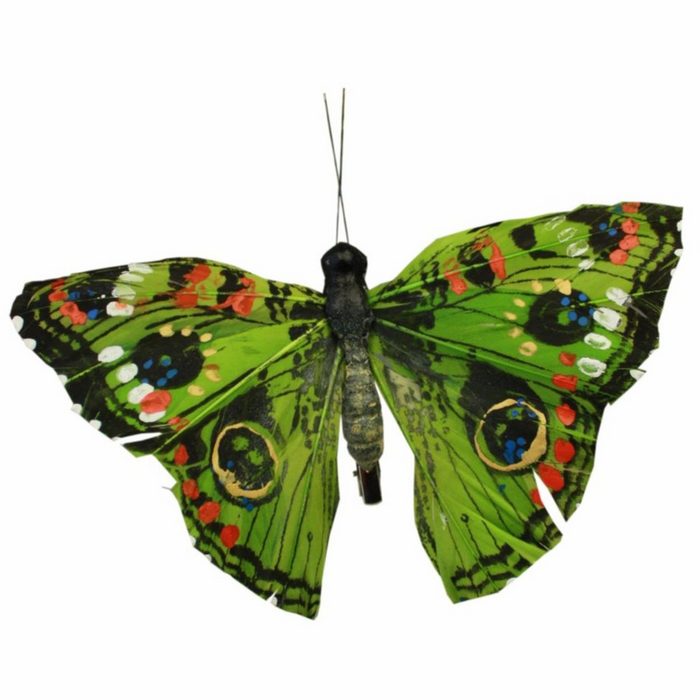 440s Dekoobjekt 440s Schmetterling am Clip Artpaint XL in grün (Stück 1 St)