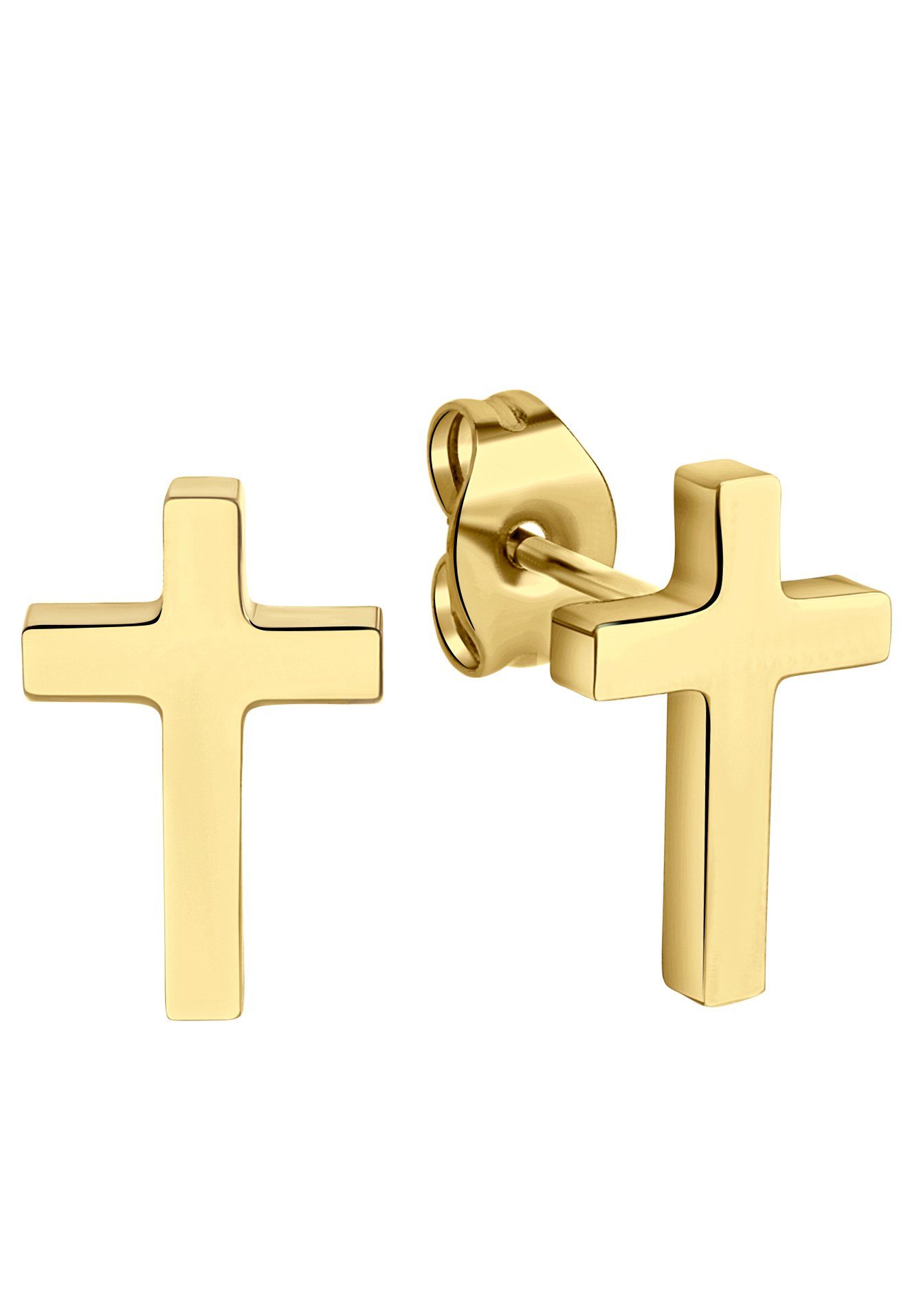 Firetti Paar Ohrstecker Schmuck Geschenk Ohrschmuck Kreuz