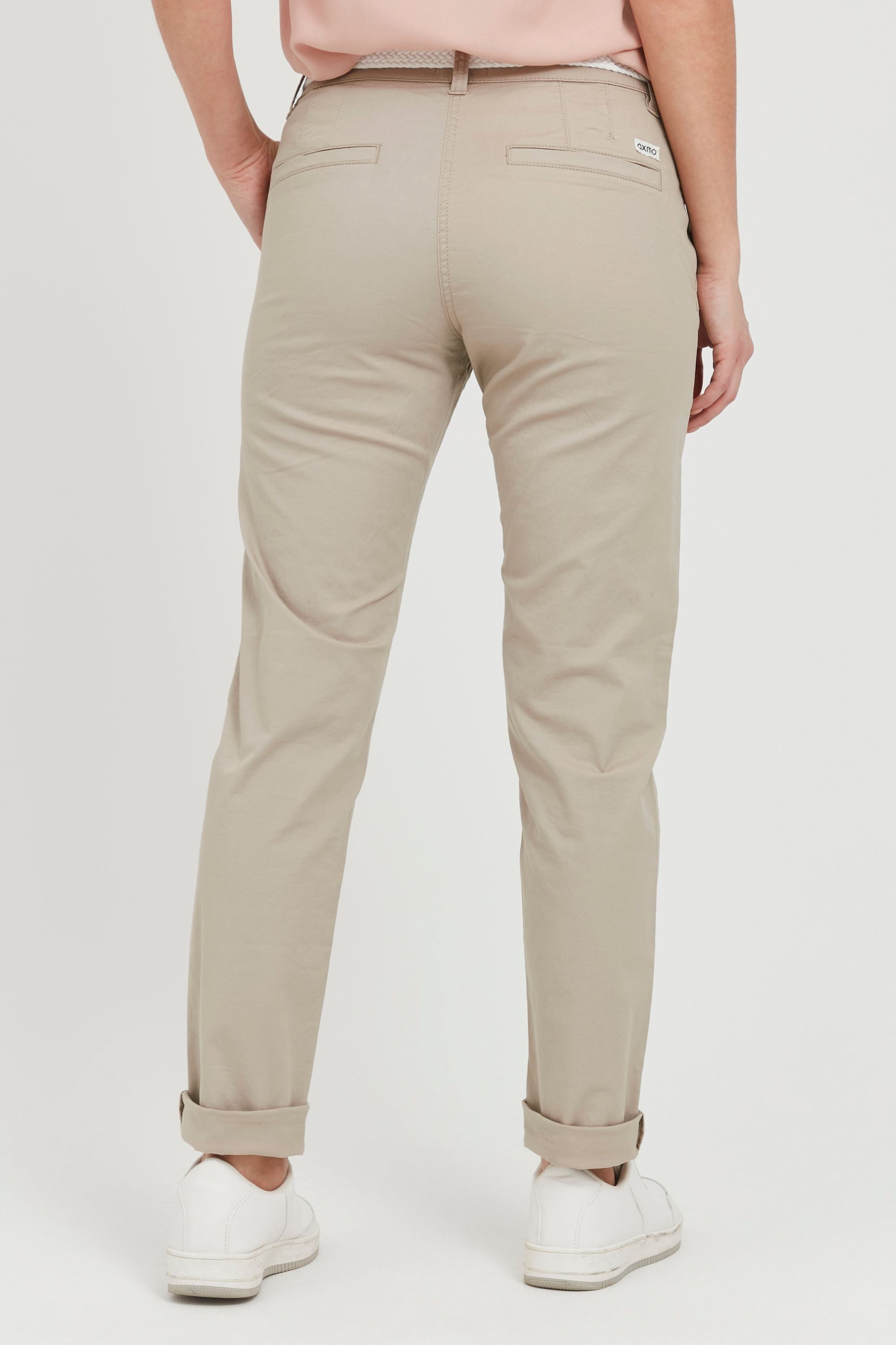 OXMO Chinohose OXChakira Stoffhose inkl. Gürtel - Regular Fit