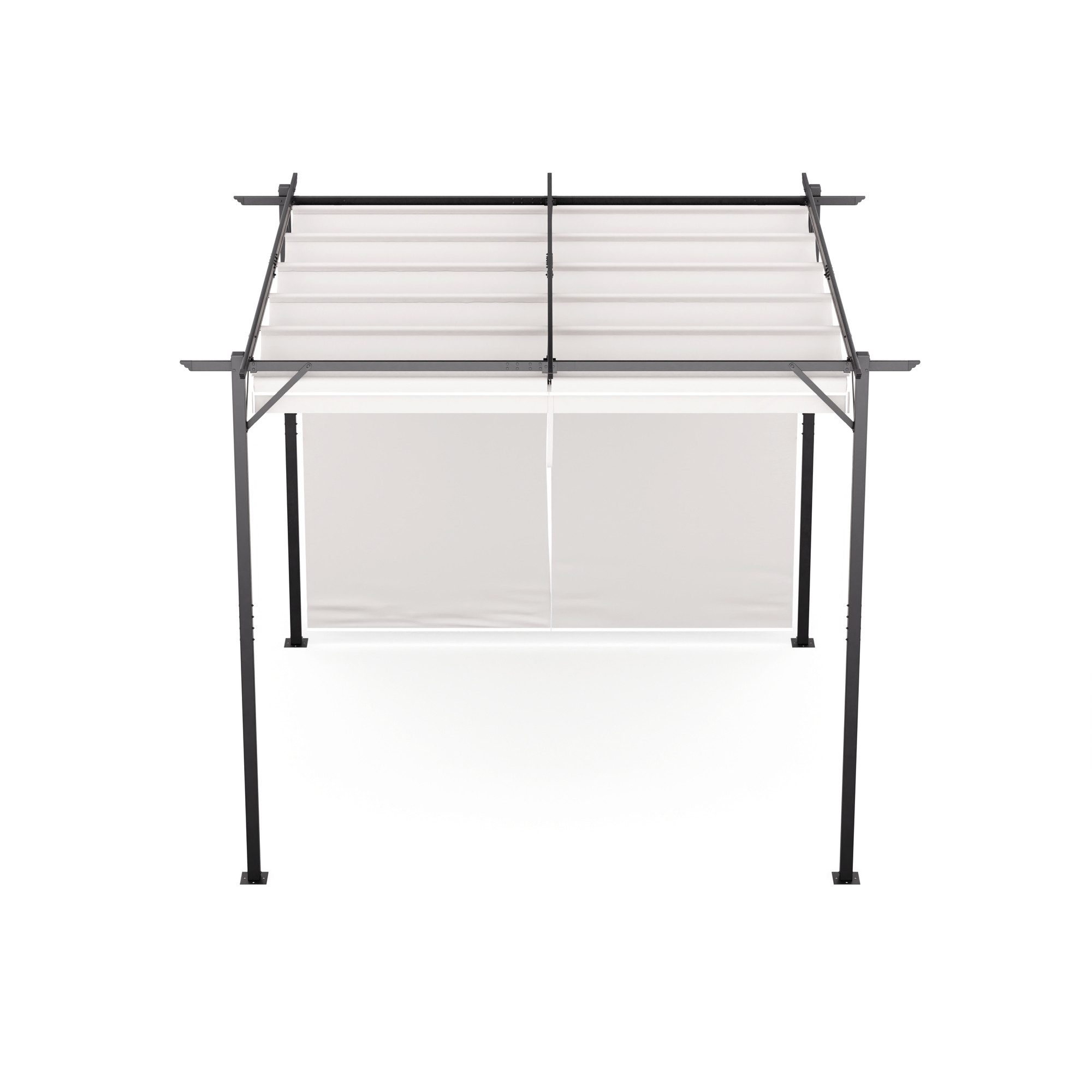 blumfeldt Pavillon Pantheon Robust, (Set), Pergola 3x3m pulverbeschichtet wetterfest Garten