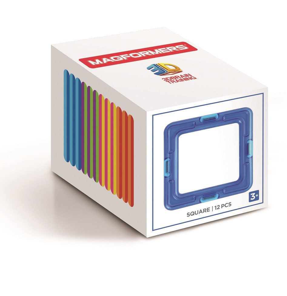 MAGFORMERS 278-06 - Magformers Square 12P Magnetspielbausteine, (12 St)