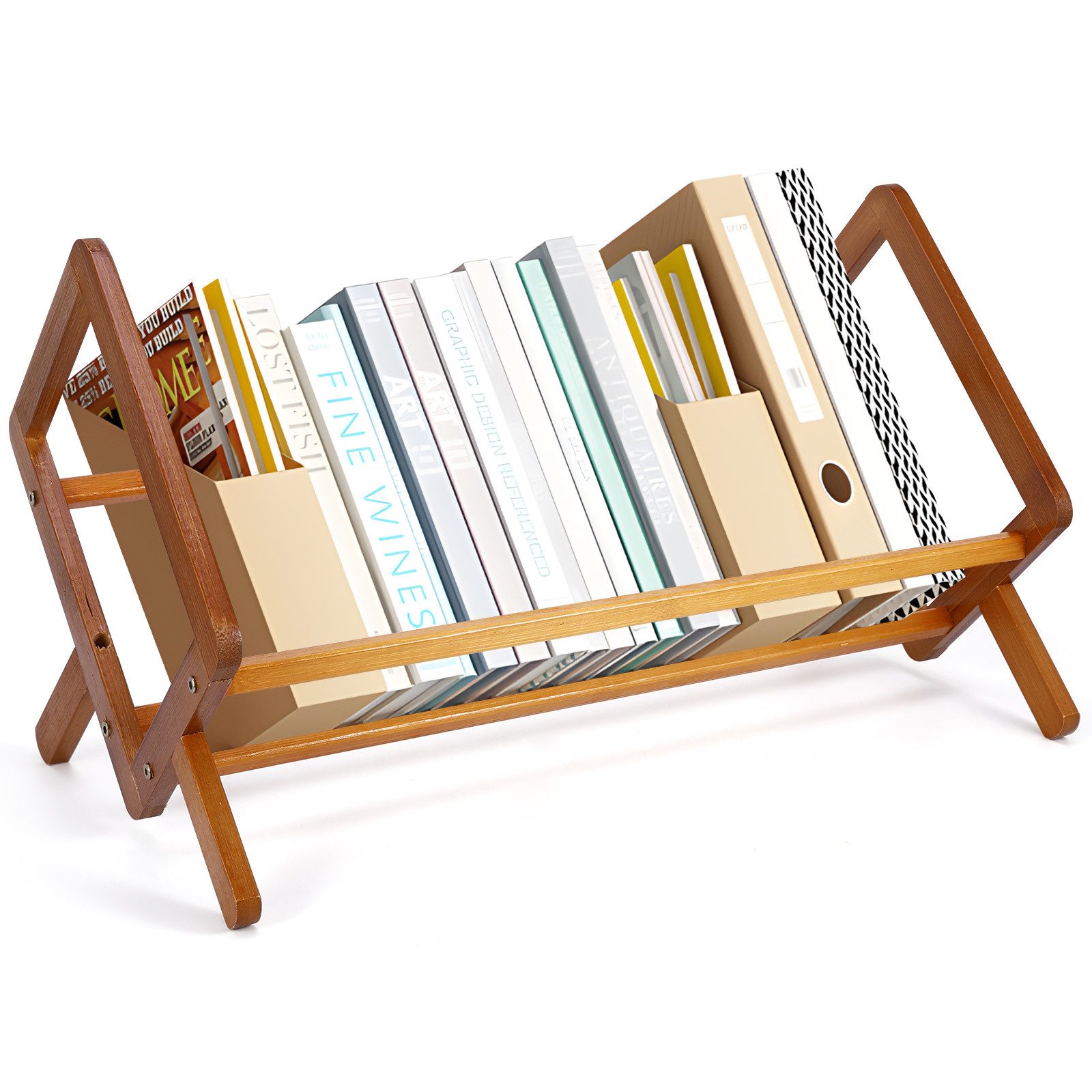 BlingBin Bücherregal Kippbares Bücherregal aus Holz, günstig online kaufen