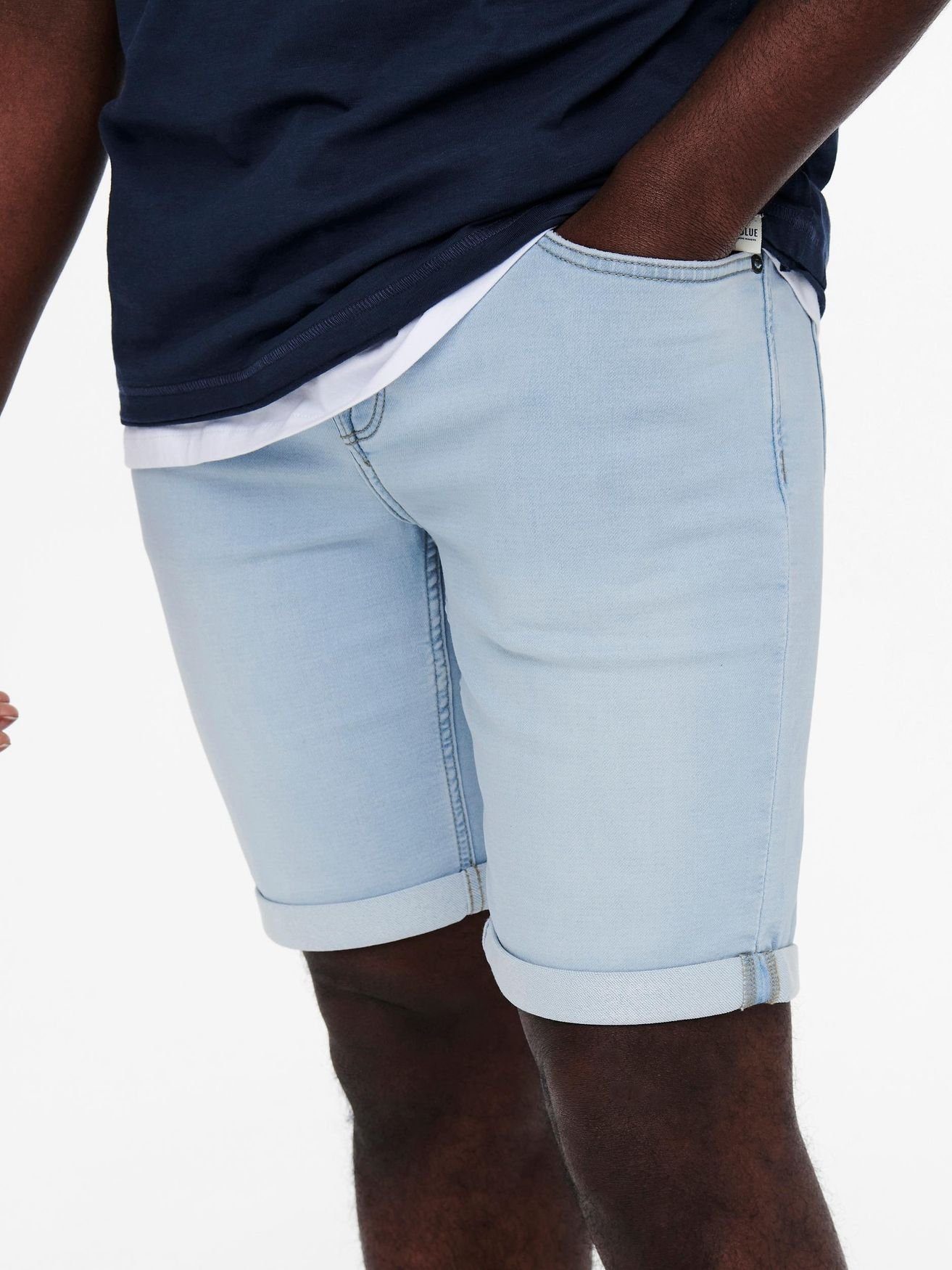 ONLY & SONS Jeansshorts ONSPLY BLUE günstig online kaufen