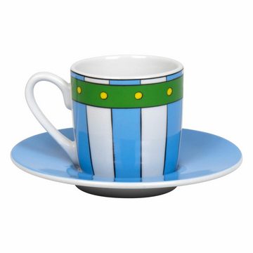 Könitz Espressotasse Asterix - Obelix Pants, Porzellan, mit Untertasse