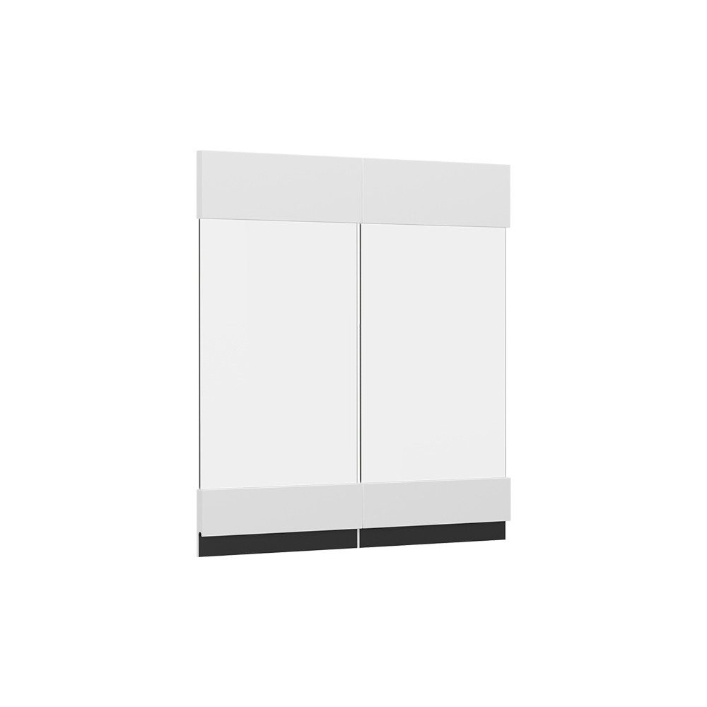 Vicco Hängeschrank R-Line, Weiß, 59.2 x 59 cm Möbelfront für den Hängeglasschrank (1-St)