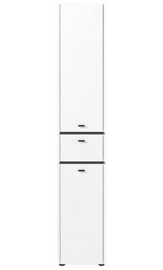 GERMANIA Hochschrank MODESTO, Weiß matt, B 34 cm, H 189 cm, 2 Türen, 1 Schublade