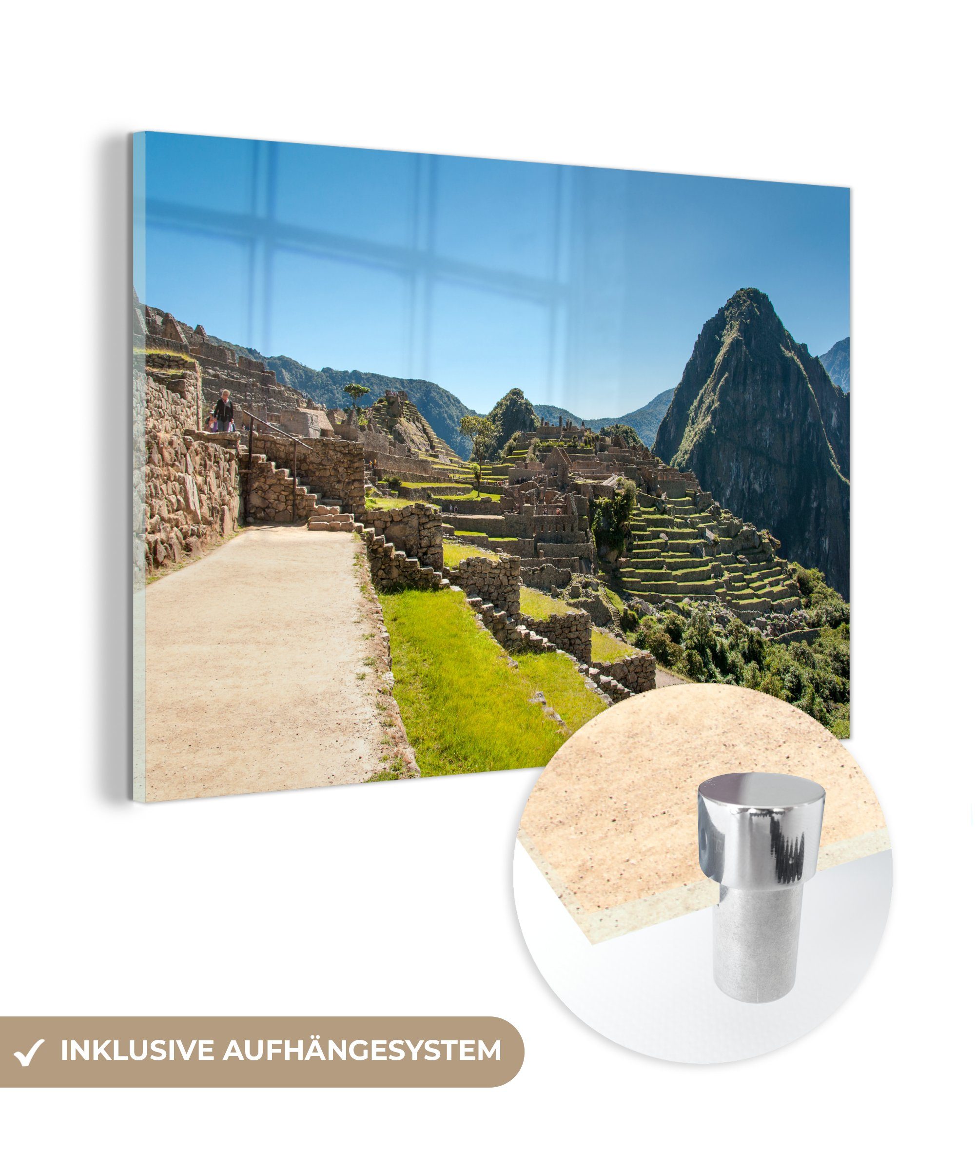 Peru, Schlafzimmer Acrylglasbilder Acrylglasbild Wohnzimmer Machu MuchoWow sonniger & St), Pichu Nachmittag (1