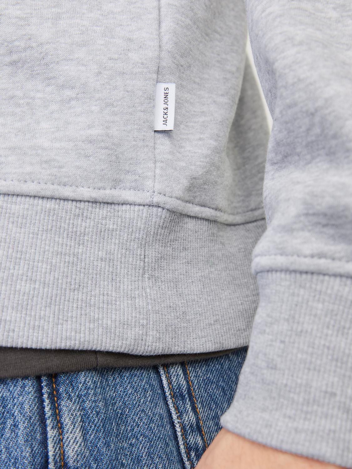 Jack & Jones Sweatshirt JJEBRADLEY SWEAT HALF ZIP NOOS Materialmix, relaxed fit