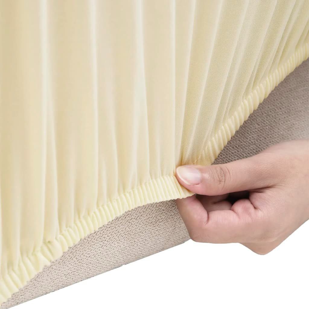 furnicato Sofahusse Dehnbare Creme für 2-Sitzer 145-185 cm Breite – Bild 5 von 5
