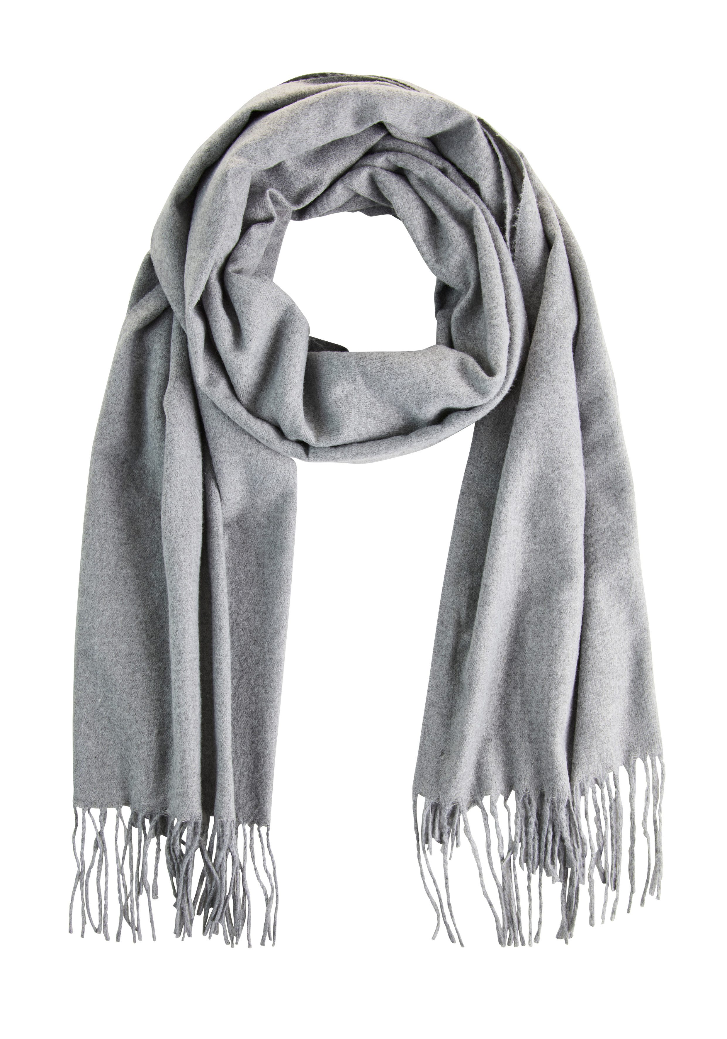 Laura Scott Schal, mit modischen Fransen in klassischen Unifarben - NEW. Reduzierter Preis € 22,99. Unverbindliche Preisempfehlung € 27,99