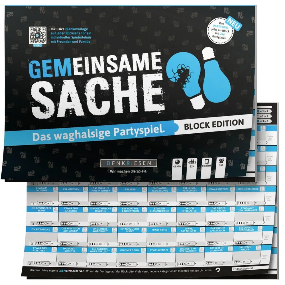 Denkriesen Spiel PARTYFIEBER - GEMEINSAME SACHE Block Edition "Das waghalsige...