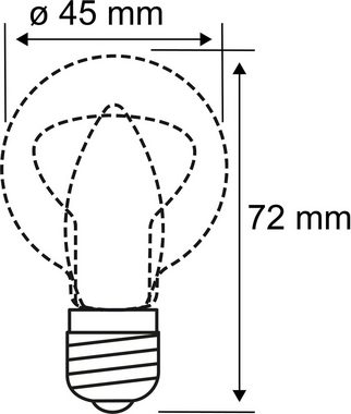 Paulmann LED-Filament 5er Pack 5W Tropfen E27 2700K klar, E27, 5 St., Warmweiß