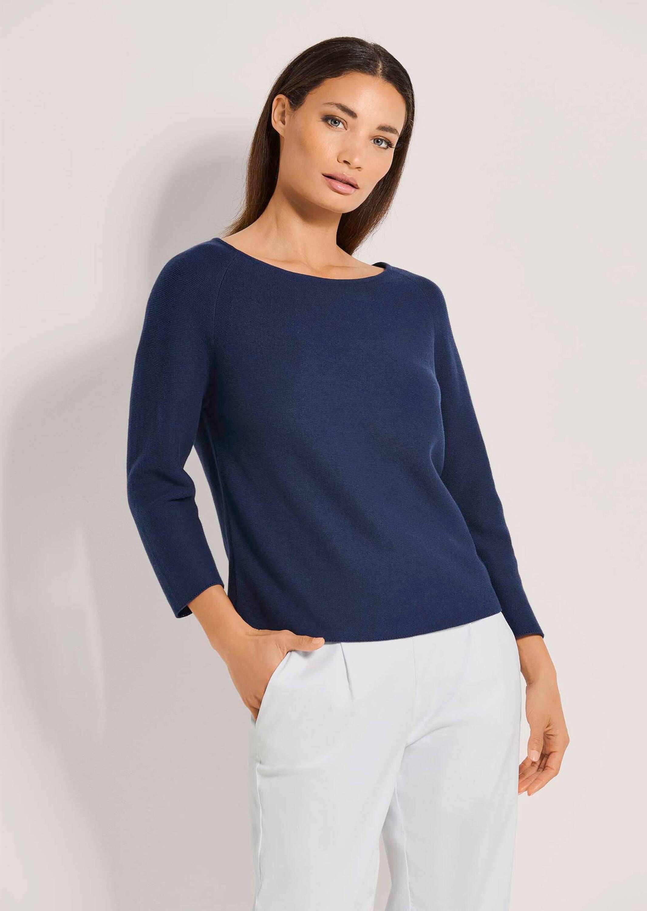 MADELEINE Strickpullover Pullover in modischer Kurzform günstig online kaufen