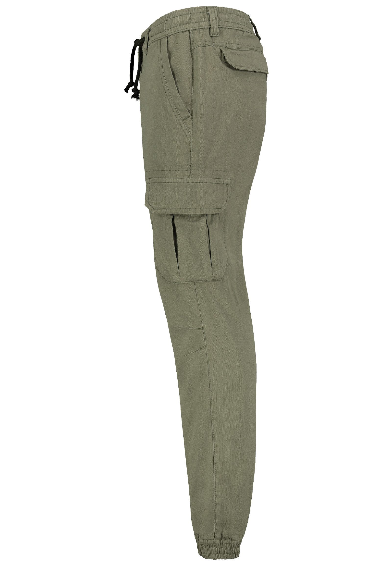 SUBLEVEL Cargohose mit elastischen Bündchen und Kordelzug Jogger Pants günstig online kaufen