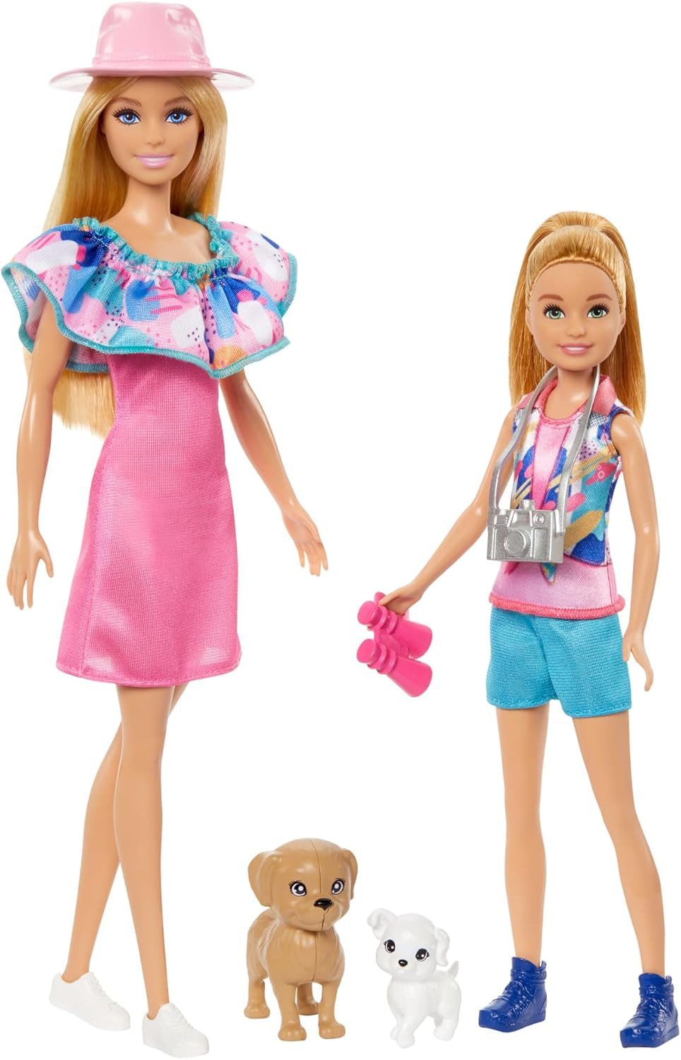 Mattel® Anziehpuppe MATTEL HRM09 Barbie und Stacie Schwestern Puppenset mit 2 Hunden