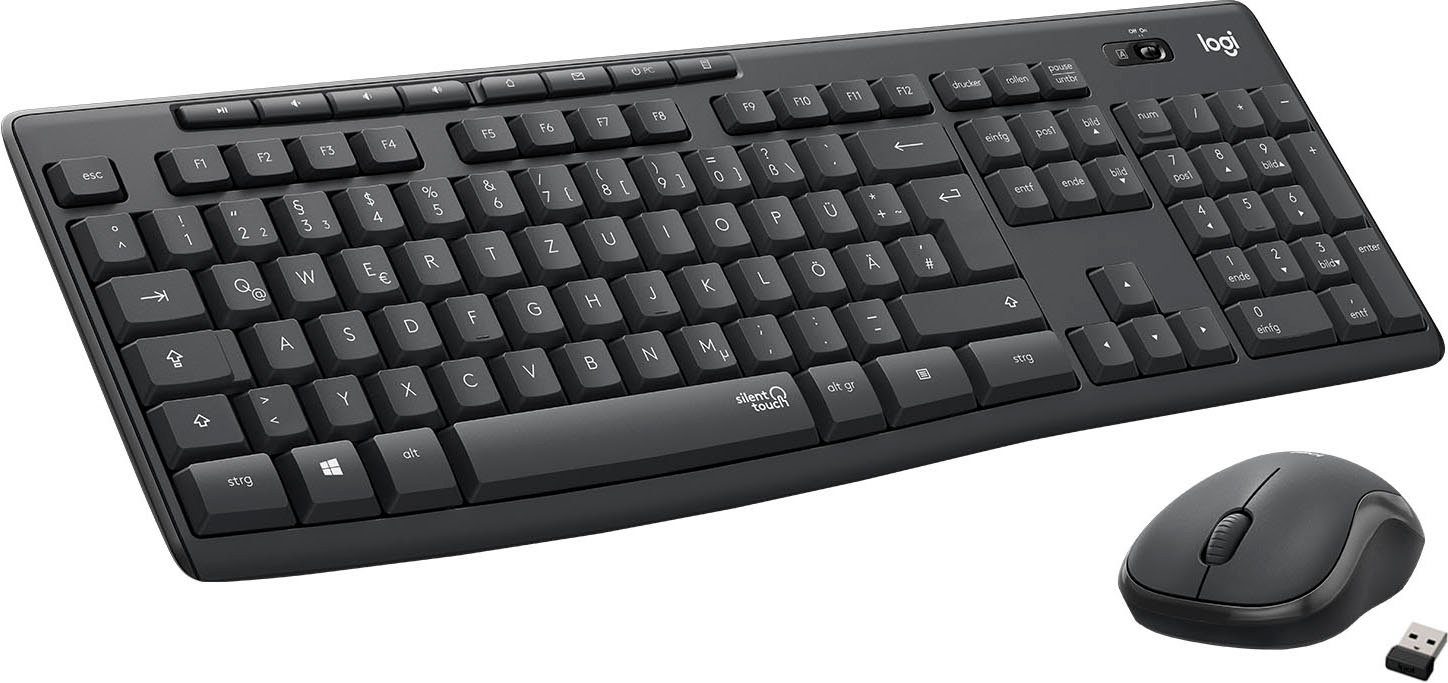 Logitech MK295 Silent Wireless Combo Tastatur- und Maus-Set