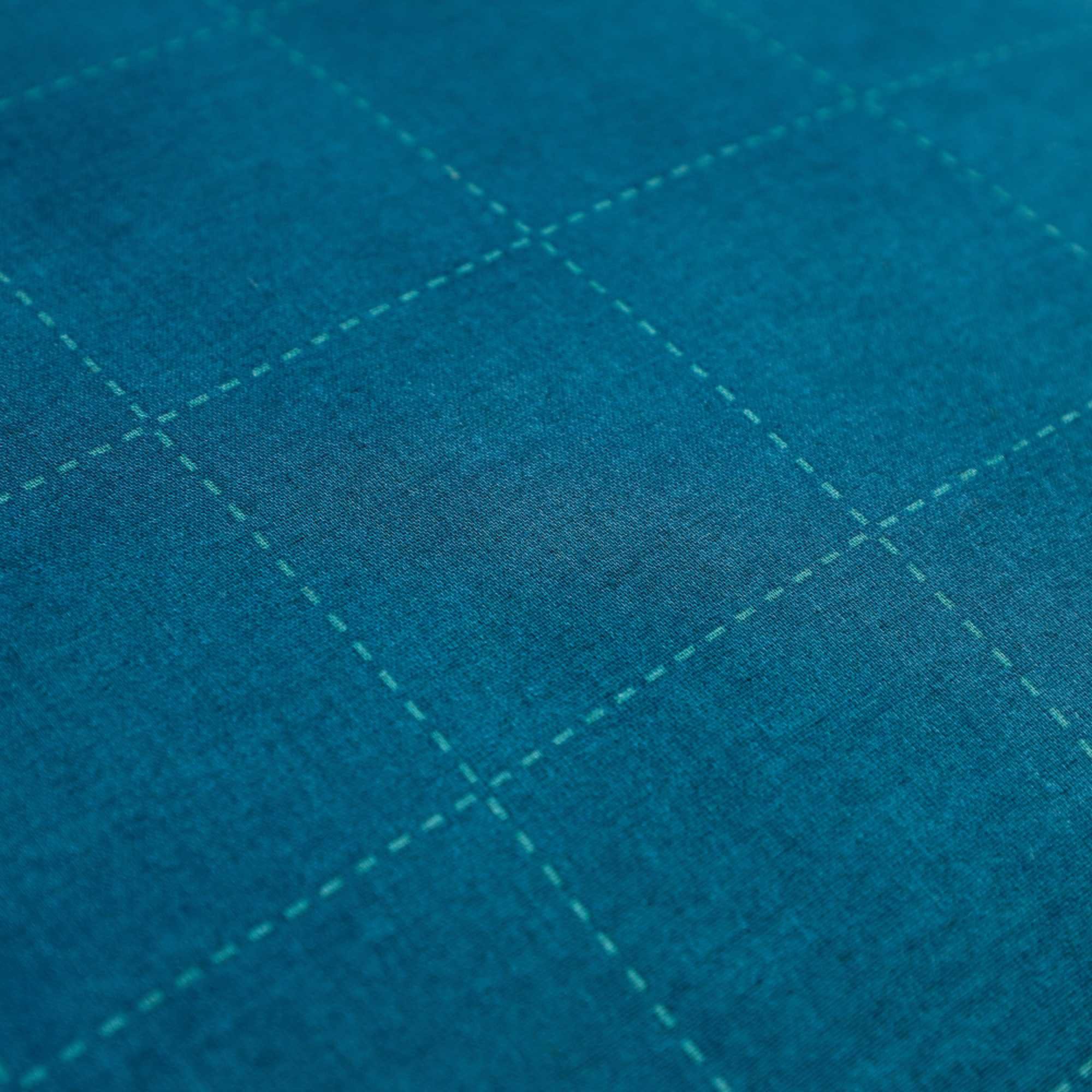 Musterring Bettwäsche GRID Renforcé Bettwäsche, Baumwolle, 1 teilig, 135 x 200 cm in Petrol