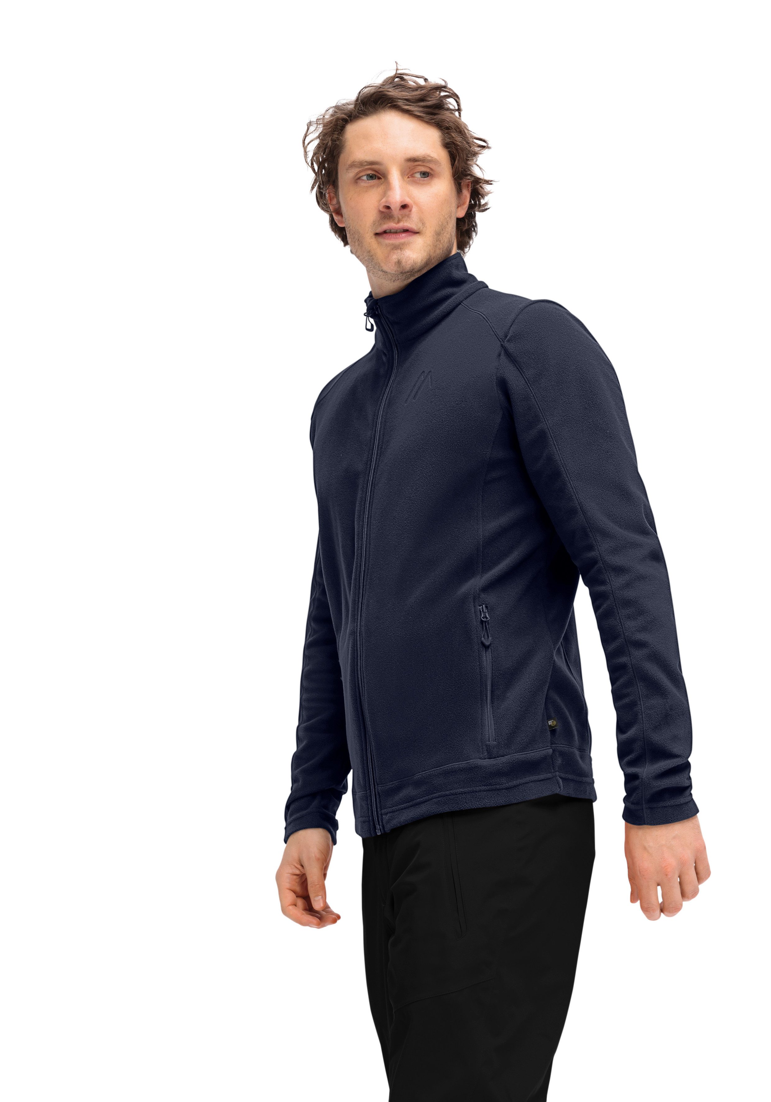 Maier Sports Fleecejacke Dennis Jacket M Herren Midlayer, pflegeleichtes Fleece mit 2 RV-Taschen – Bild 4 von 5