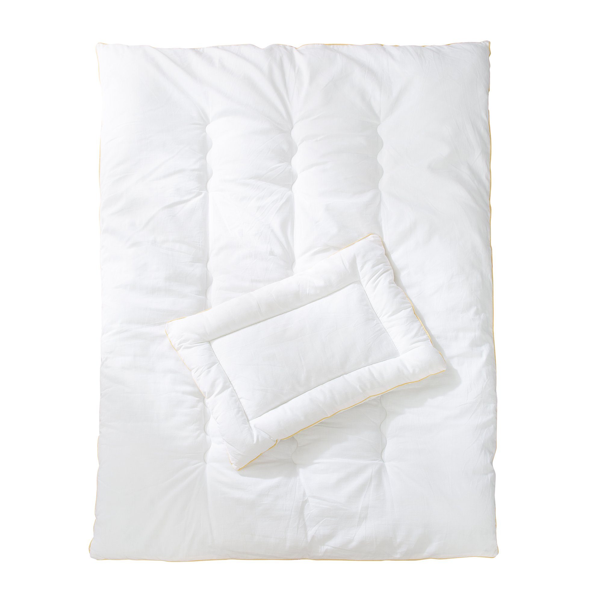 roba® Kinderbettdecke + Kopfkissen Kindersteppbett, ganzjähriges günstig online kaufen