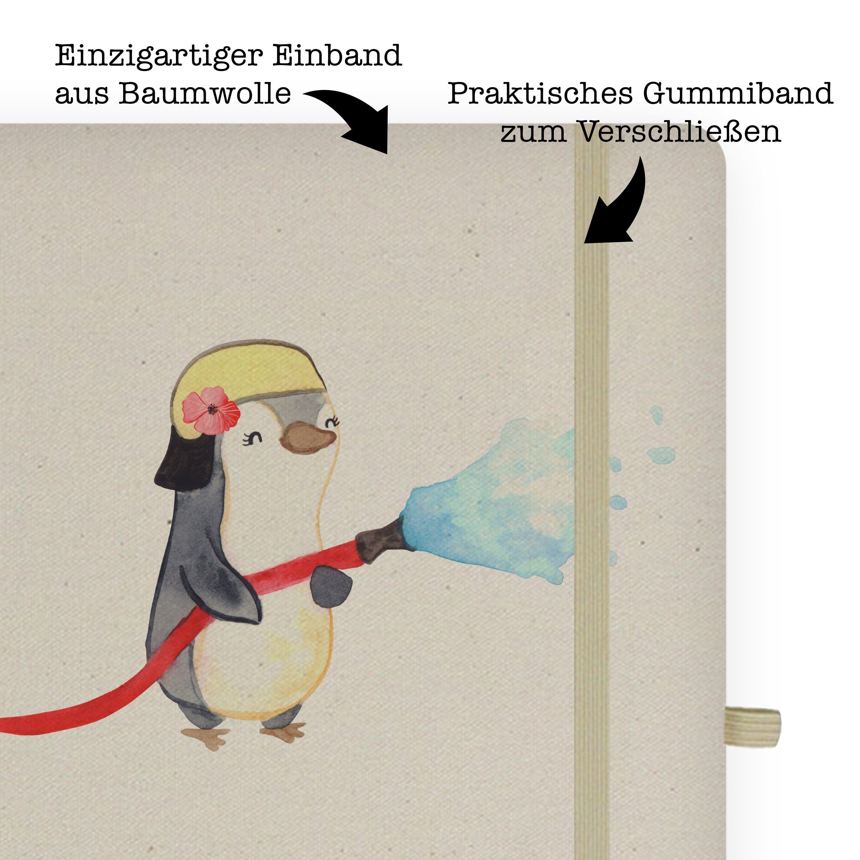 Mrs. mit Panda Feuerweh & freiwillige Herz & Panda Geschenk, - Mr. Mr. - Mrs. Notizbuch Feuerwehrfrau Transparent