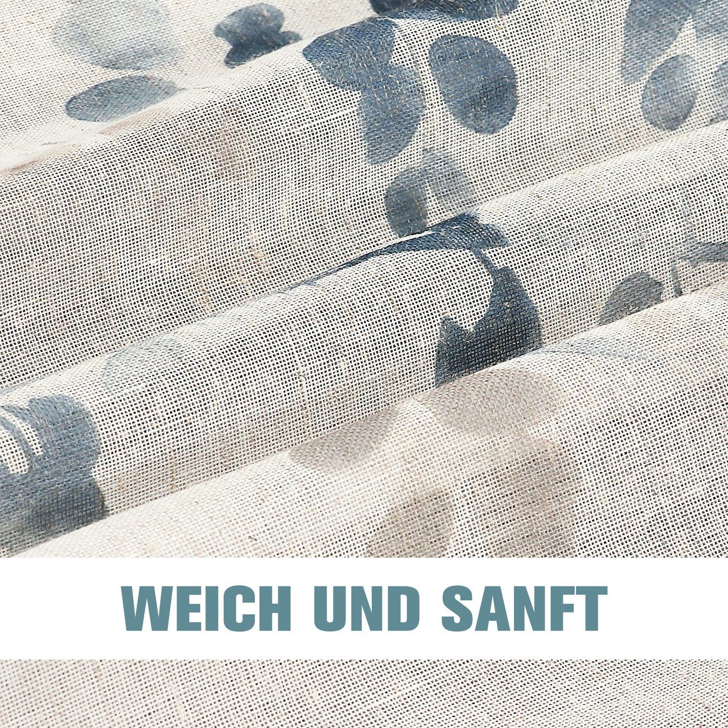 BYSURE Vorhang, Ösen (2 St), halbtransparent, günstig online kaufen