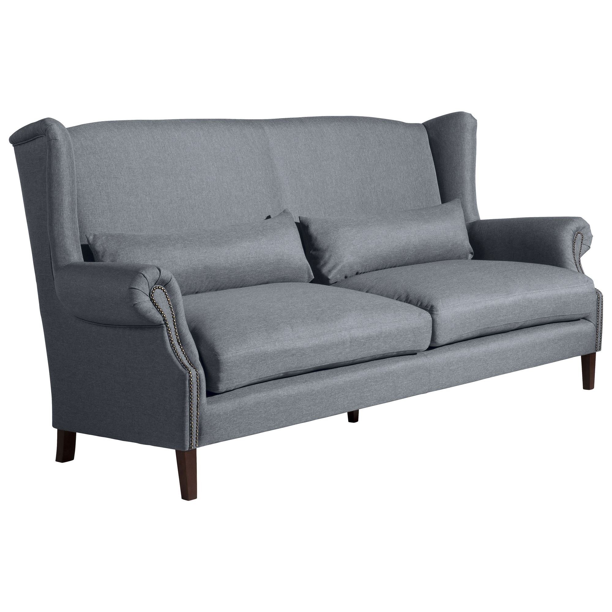 58 aufm Kessel Sofa Sofa verarbeitet,bequemer Kandy inkl. Flachgewebe, Versand Sitz Kostenlosem hochwertig (2-geteilt) 3-Sitzer Sparpreis Bezug 1 Teile