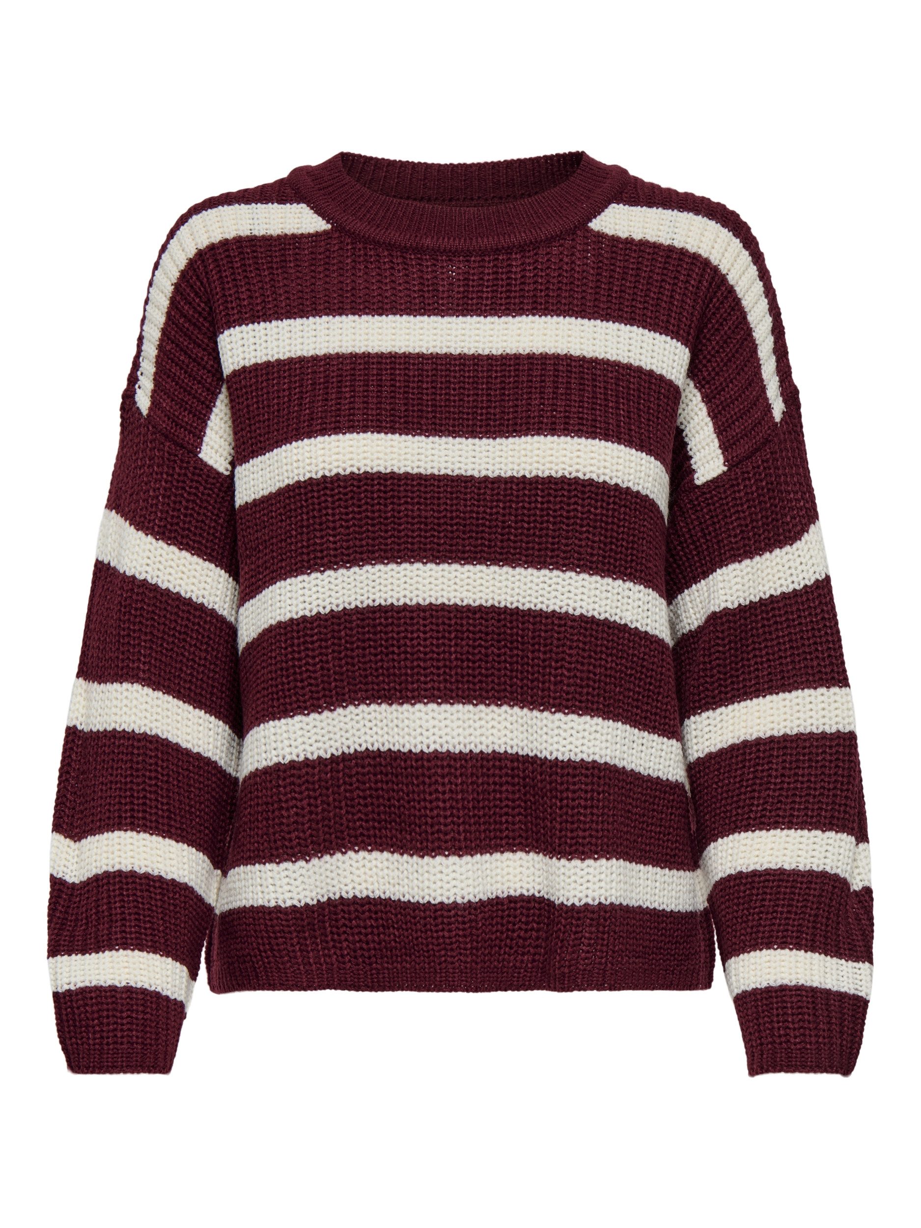 JDY Longpullover JDYJUSTY L/S STRIPE PULLOVER KNT NO günstig online kaufen