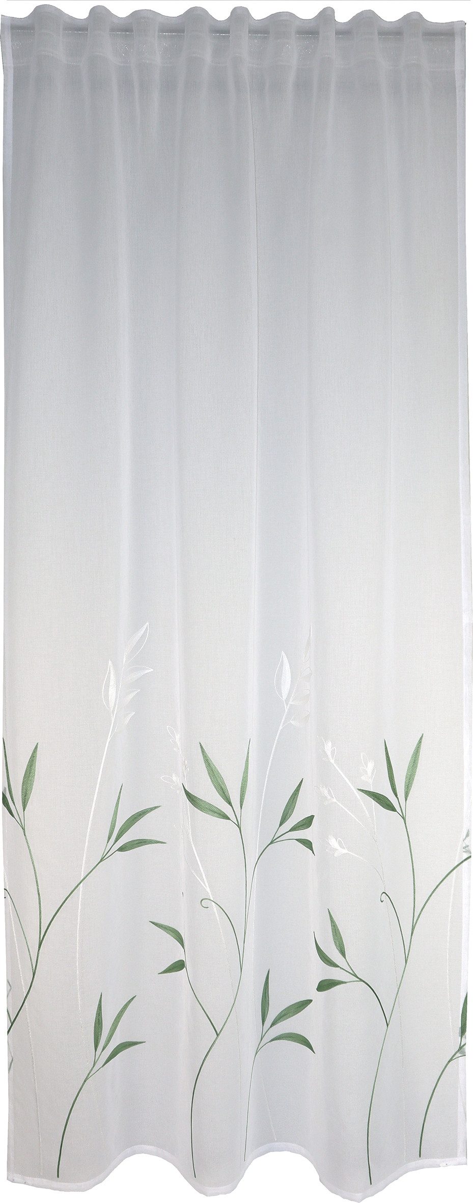 EXPERIENCE Vorhang Dekoschal 140x245 cm bestickt transparent mit Schlaufenband, transparent