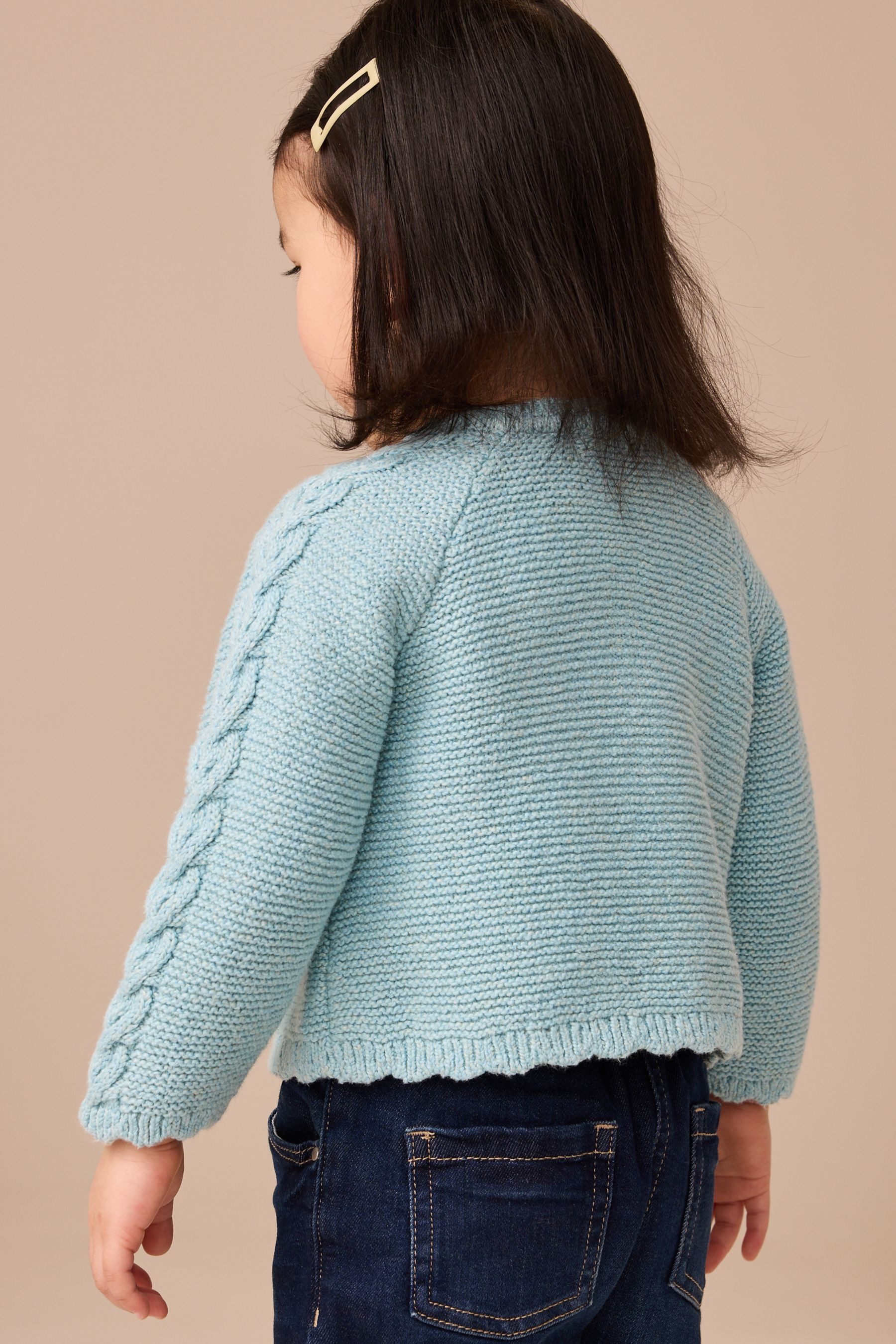 Next Strickjacke Verzierte Strickjacke mit Blumen-Print günstig online kaufen