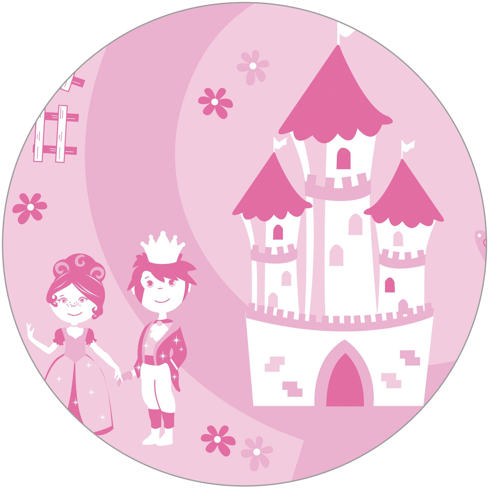 rosa/pink, mit Kinderzimmer roba® fürs Krone, Deckelbremse; Truhe