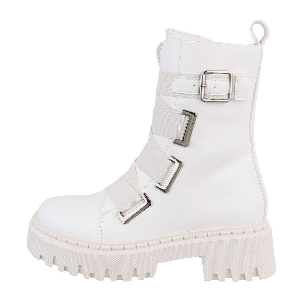 Ital-Design Damen Freizeit Plateaustiefelette (84648312) Blockabsatz günstig online kaufen