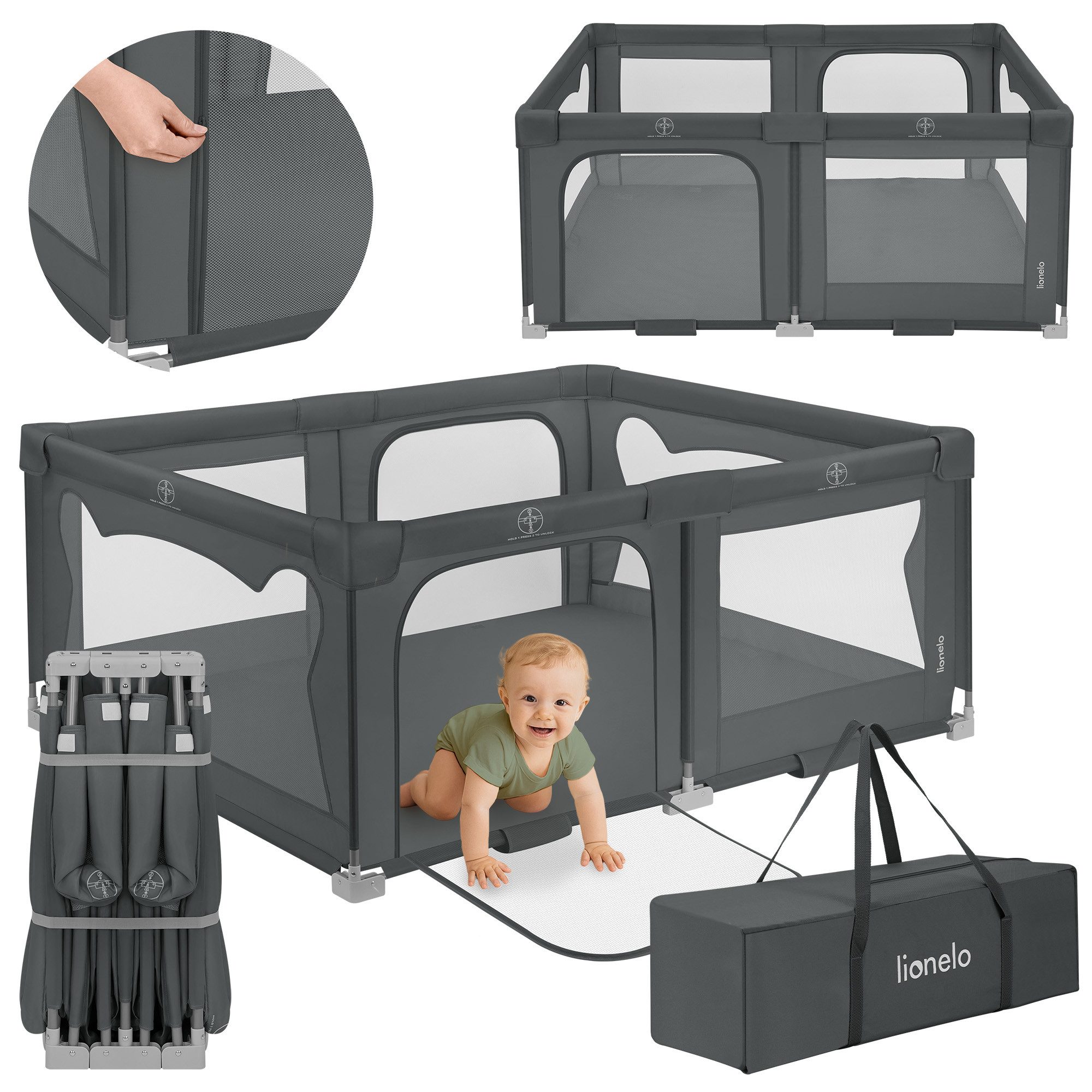 lionelo Laufgitter FLORENCE EASY FOLD (Set: günstig online kaufen