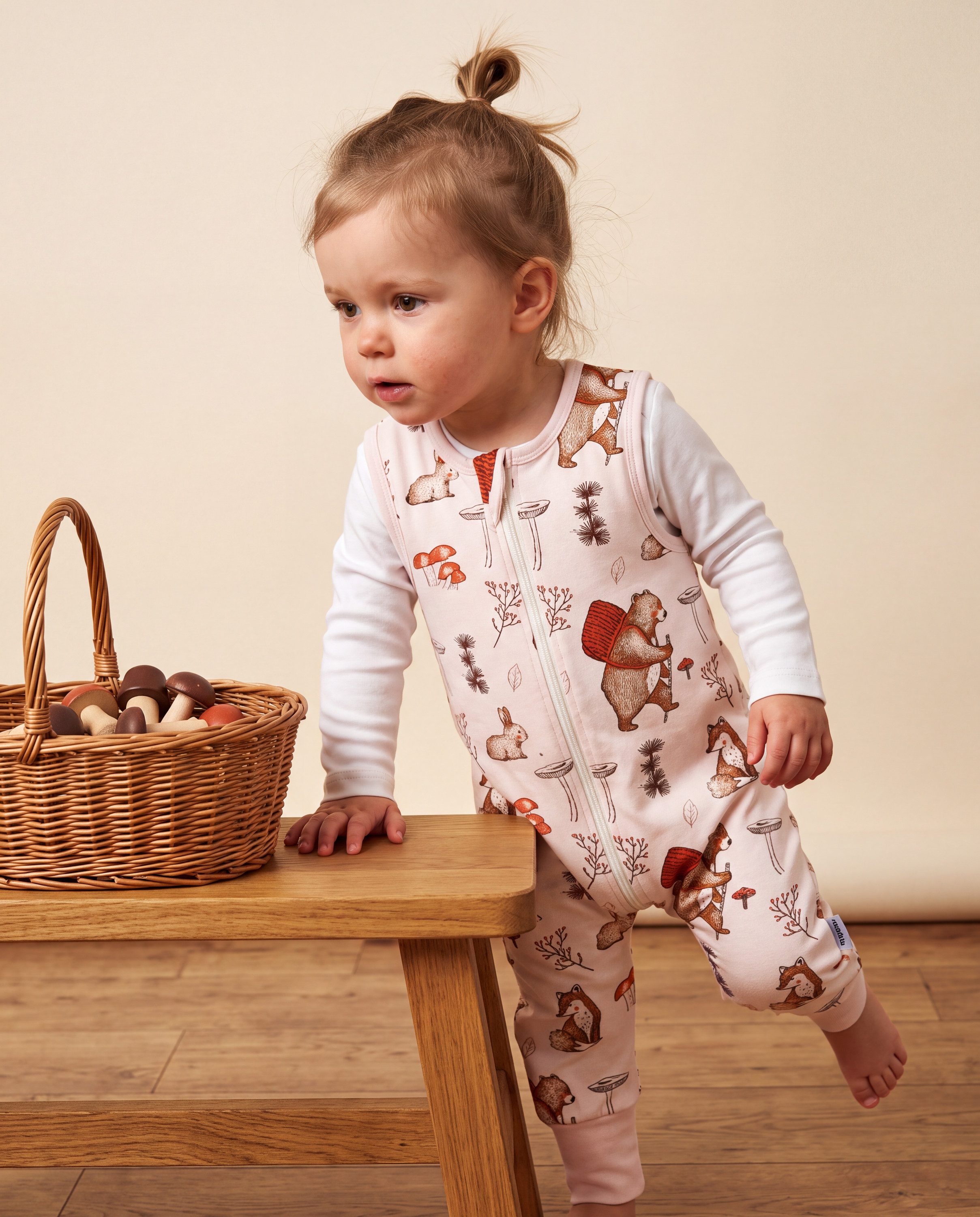 TupTam Babyschlafsack Schlafsack mit Beinen ohne Ärmel 2.5 TOG Ganzjahr – Bild 3 von 5