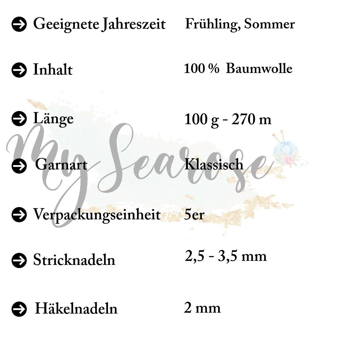 NAKO 5 x NAKO Solare Amigurumi Häkelwolle, 300 m, Strickgarn,Häkelgarn